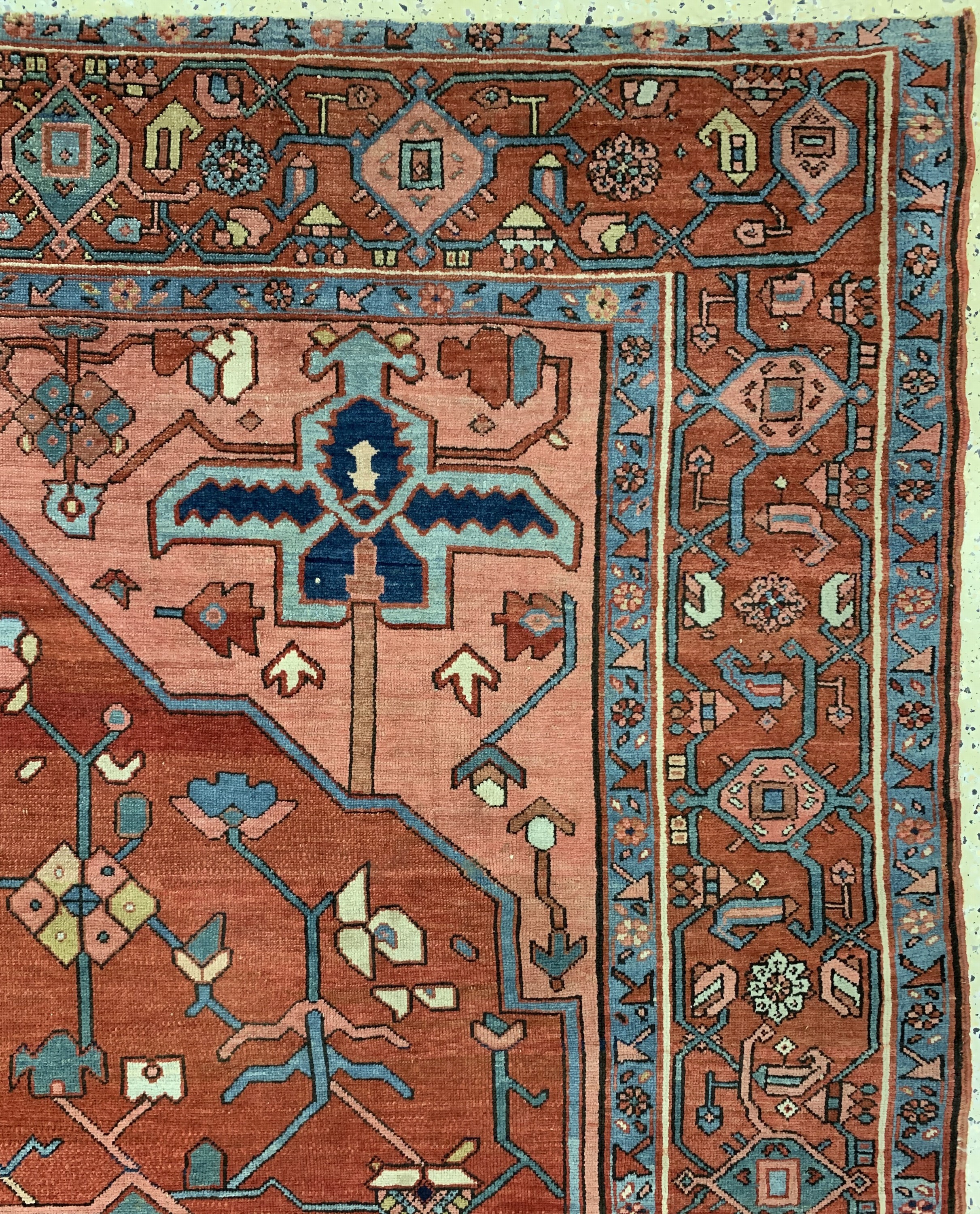 Detail f: Heriz "Serpi"antik, Persien, 19.Jhd, Wolle auf Baumwolle, ca. 340 x 285 cm, minimal verkürzt, EHZ: 3