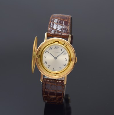 Image W. SCHMID rare 10 US-Dollar hunting cased wristwatch, manual winding, Switzerland around ...