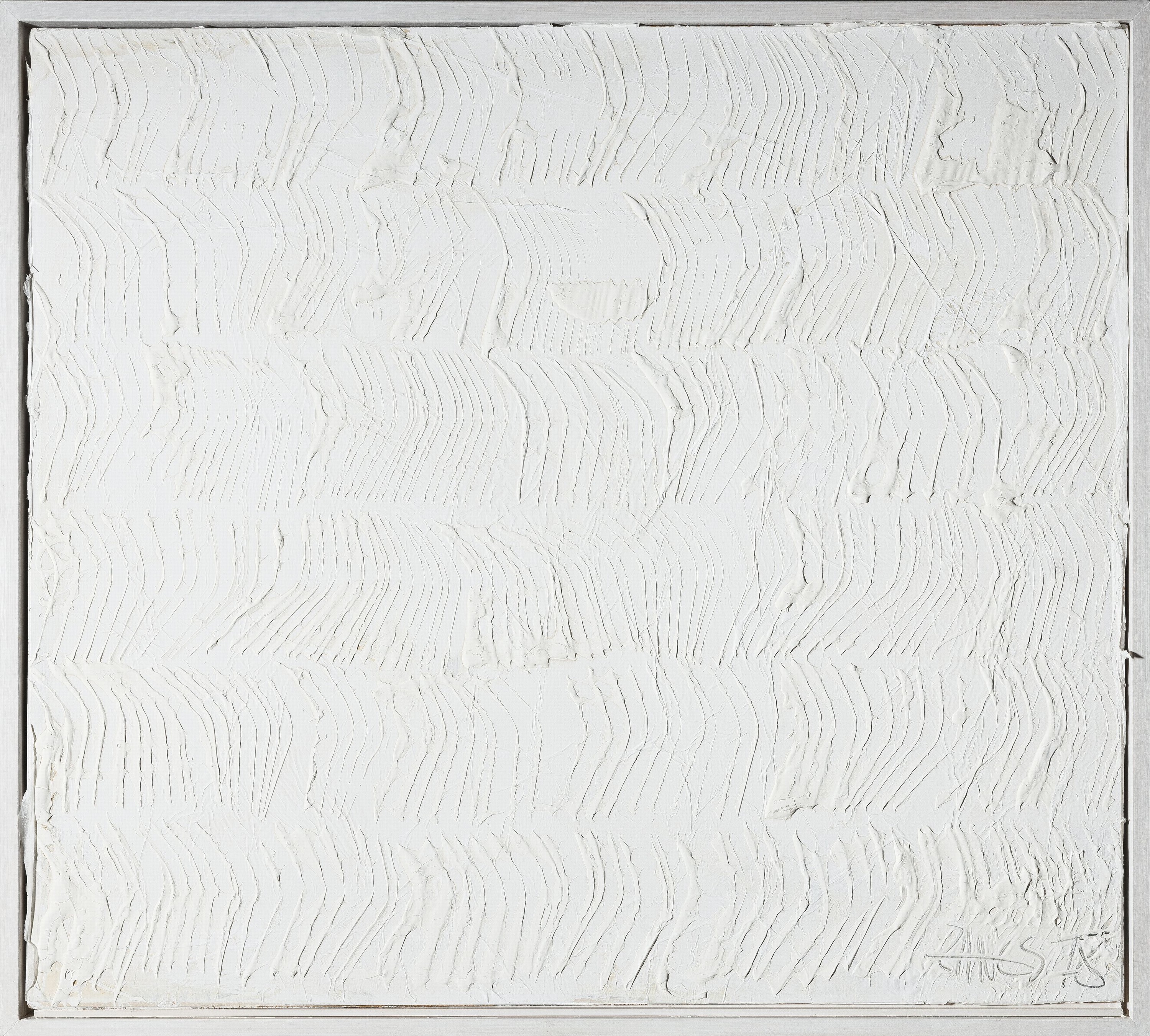 Herbert Zangs, 1924-2003 Krefeld, Schwingung 78, Acryl/Seidenpapier/Sperrholz, rechts unten signiert und dat. Zangs 78, ca. 69.5x78cm, R. ca. ...