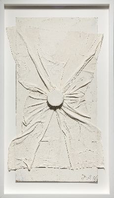 26825708k - Herbert Zangs, 1924-2003 Krefeld, Knüpfung mit Dose, Acryl/runde ...