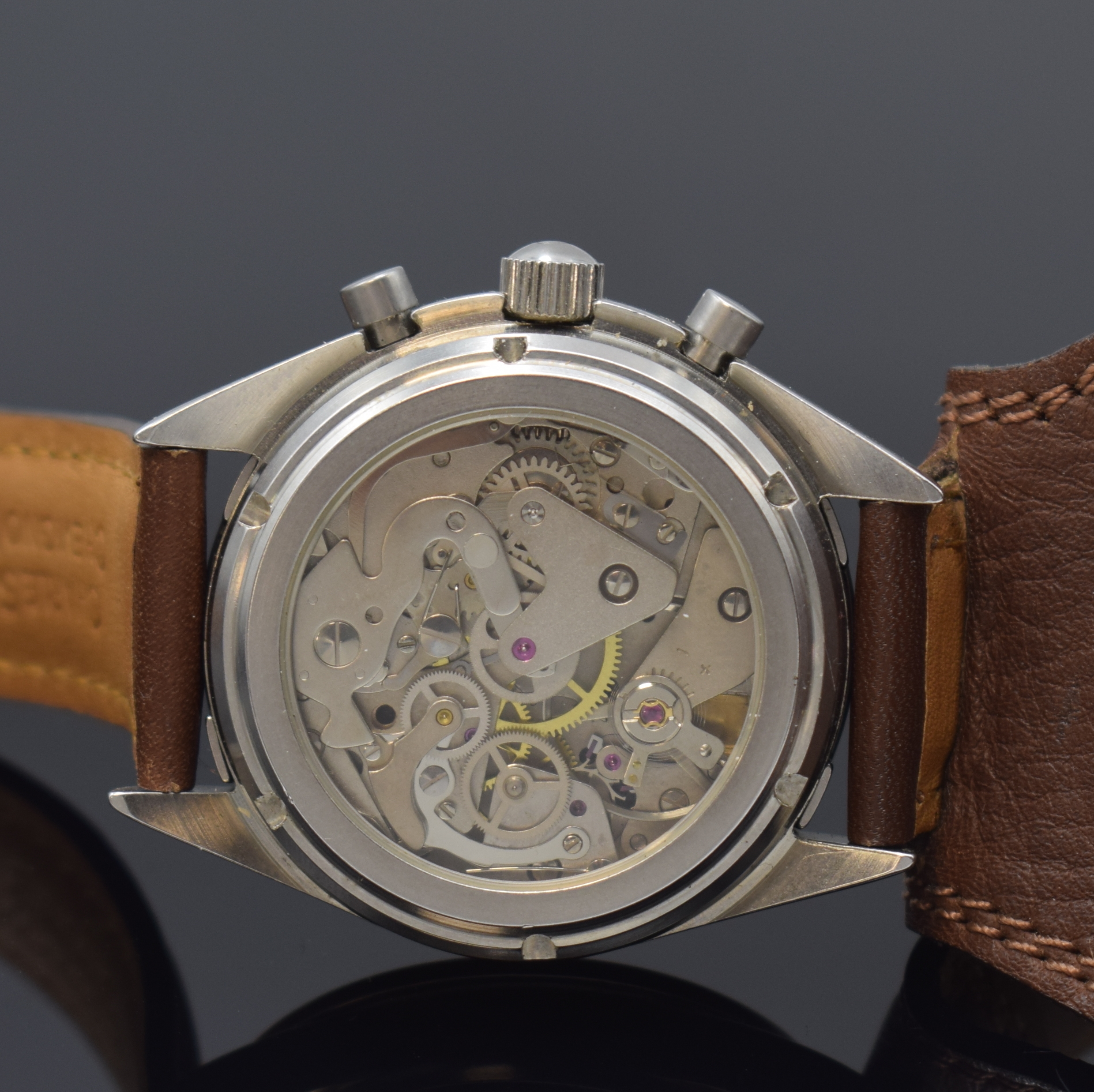 Detail f: CHARLES CHEVIGNON Hendrix Edition seltener, auf 666 Stück limitierter Armbandchronograph Skyhawk, Handaufzug, Schweiz um 1994, Edelstahlgeh. inkl. ...