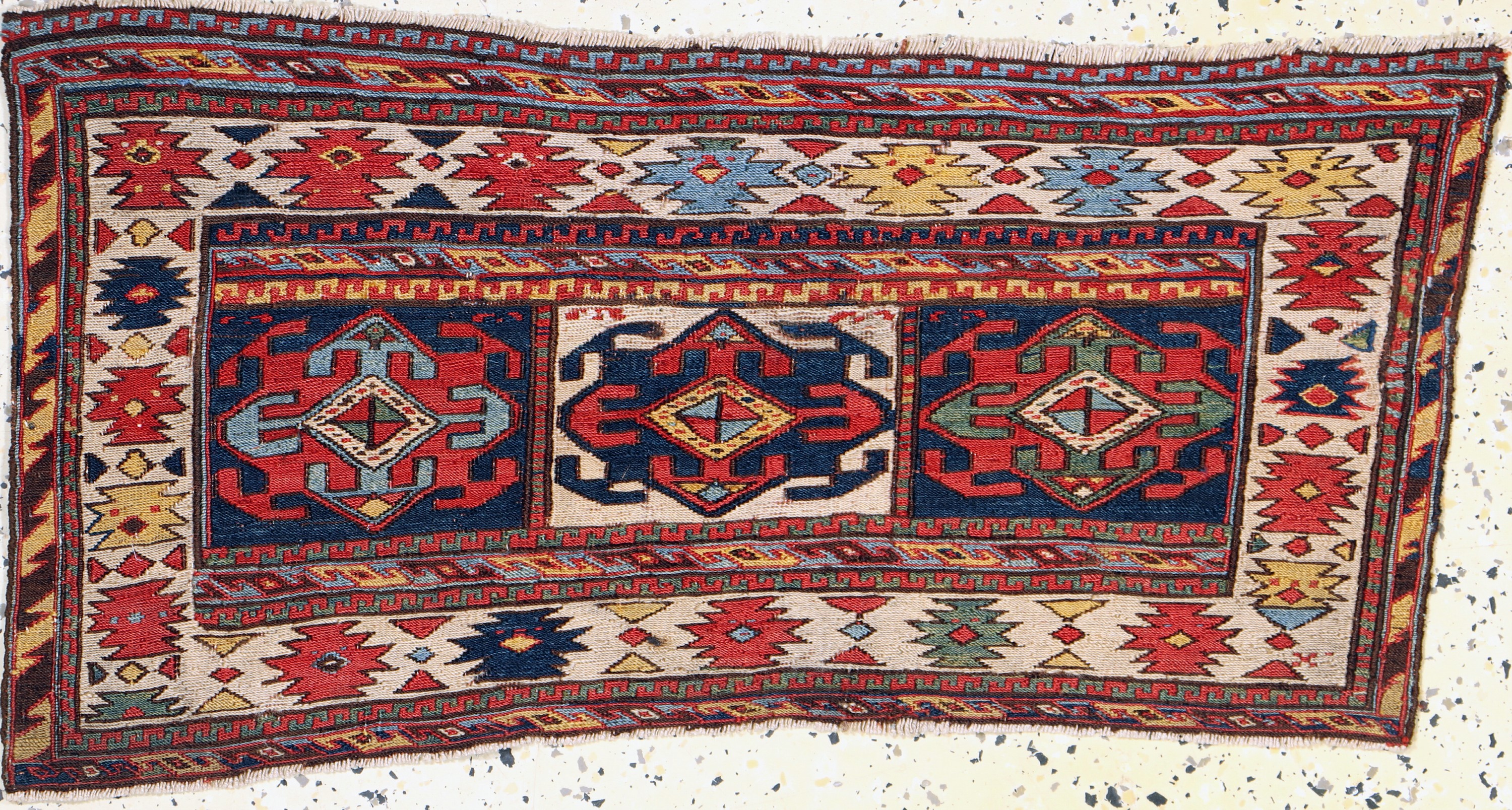 Shahsawan Mafraschteil antik, Persien, 19.Jhd, Wolle auf Wolle, ca. 78 x 37 cm, EHZ: 2
