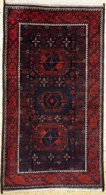 Image Baloch old, Persia, around 1930/1940, wool on cotton, approx. 232 x 130 cm, condition: 2. ...