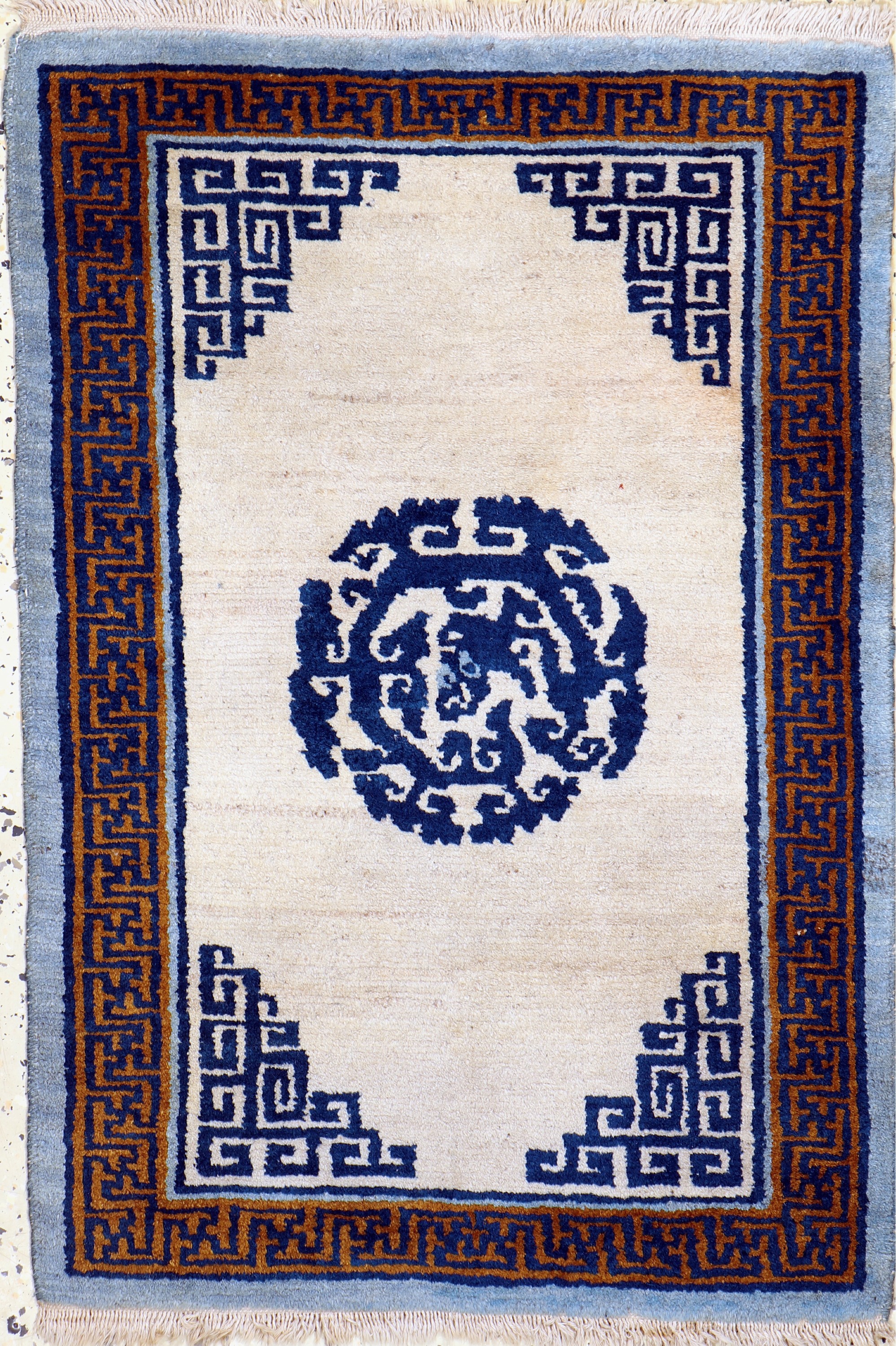 Antiker Peking, China, um 1900, Wolle auf Baumwolle, ca. 90 x 62 cm, EHZ: 2