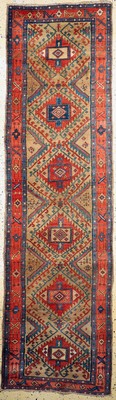 Image Antiker Bakshaish, Persien, um 1900, Wolle auf Wolle, ca. 302 x 84 cm, EHZ: 3