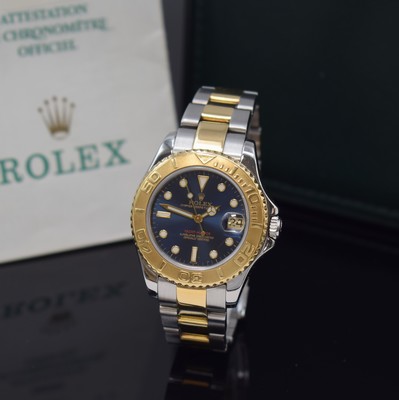 Image ROLEX Mediumarmbanduhr Oyster Perpetual Date Yacht-Master Referenz 68623, Automatik, A- ...