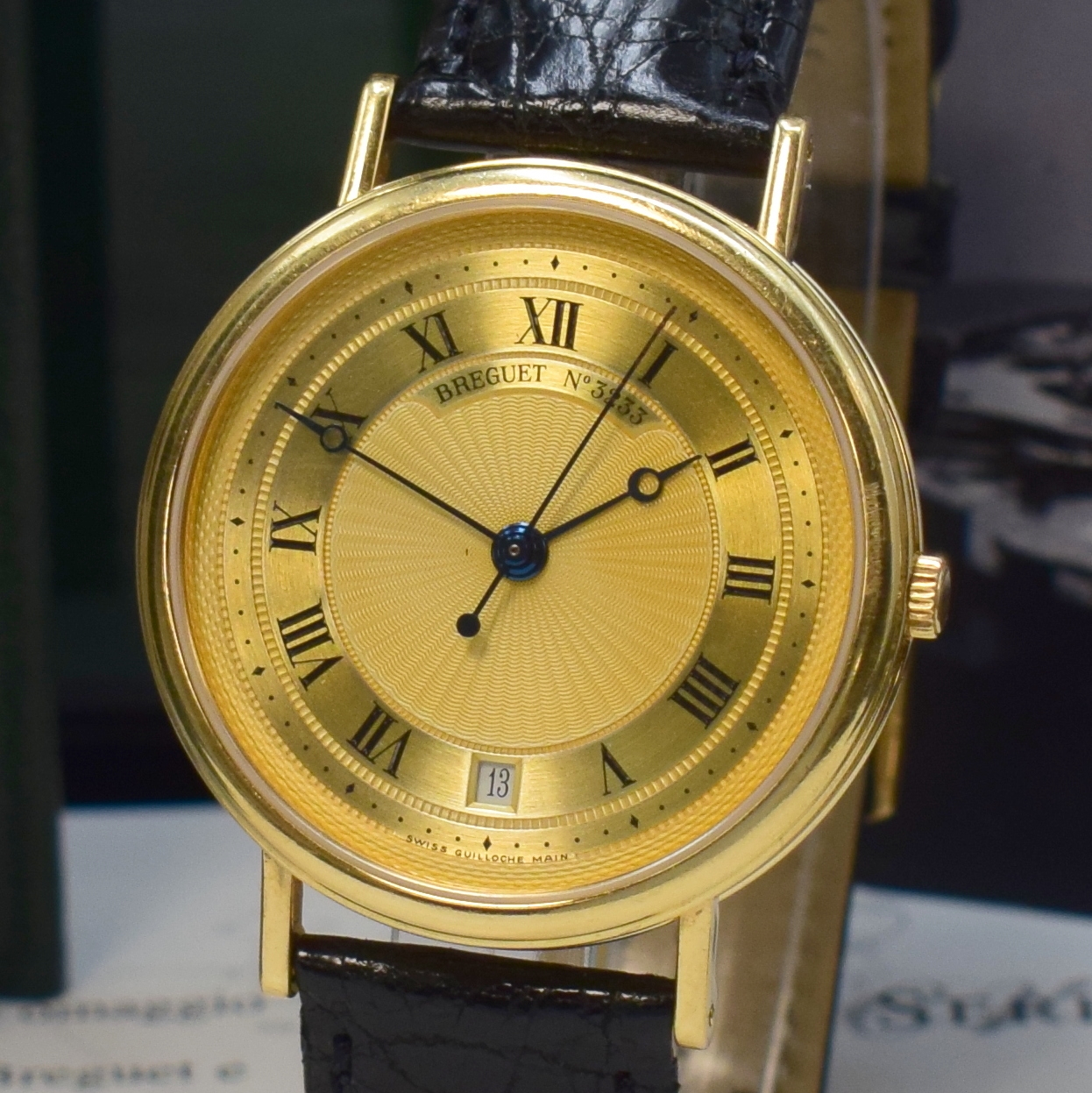 Detail a: BREGUET feine und extrem seltene, auf 50 Stücklimitierte Herrenarmbanduhr in GG 750/000 Referenz 3840 "Jubilä", Automatik, in Kleinserie ...