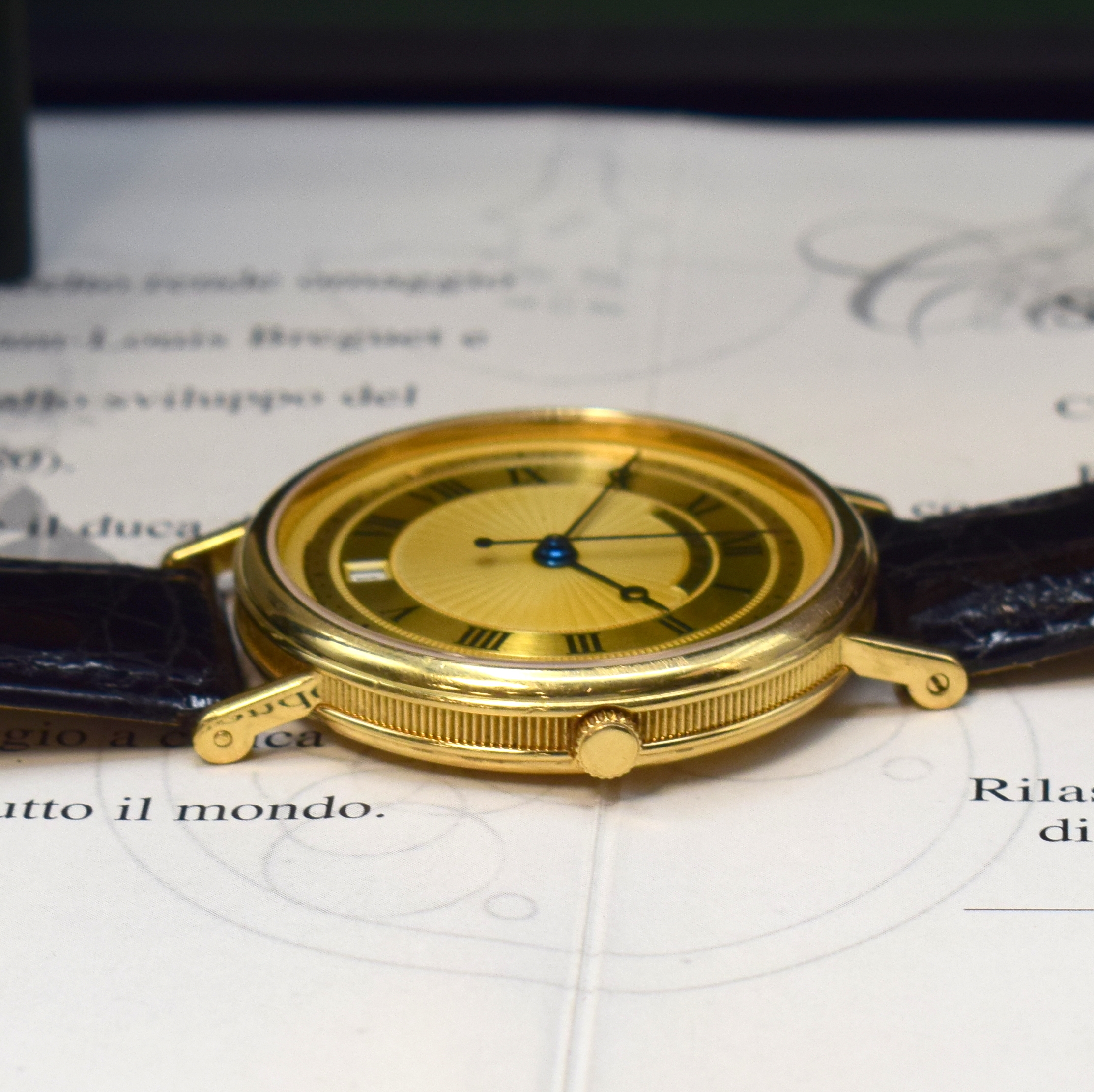 Detail c: BREGUET feine und extrem seltene, auf 50 Stücklimitierte Herrenarmbanduhr in GG 750/000 Referenz 3840 "Jubilä", Automatik, in Kleinserie ...