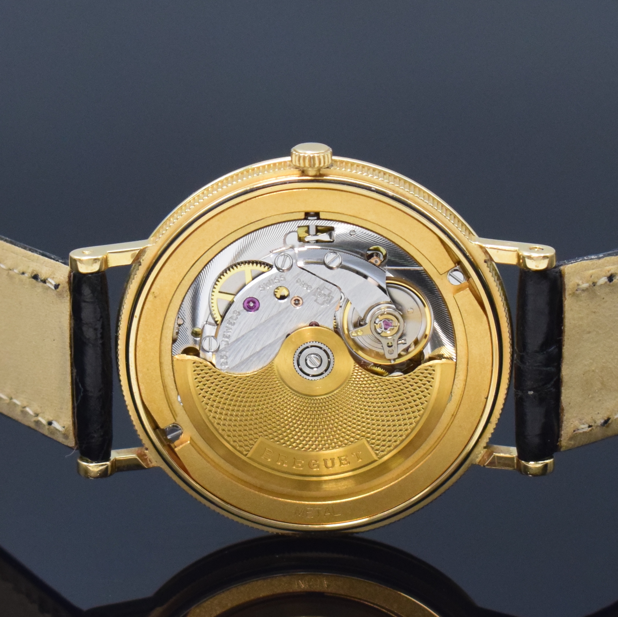 Detail g: BREGUET feine und extrem seltene, auf 50 Stücklimitierte Herrenarmbanduhr in GG 750/000 Referenz 3840 "Jubilä", Automatik, in Kleinserie ...
