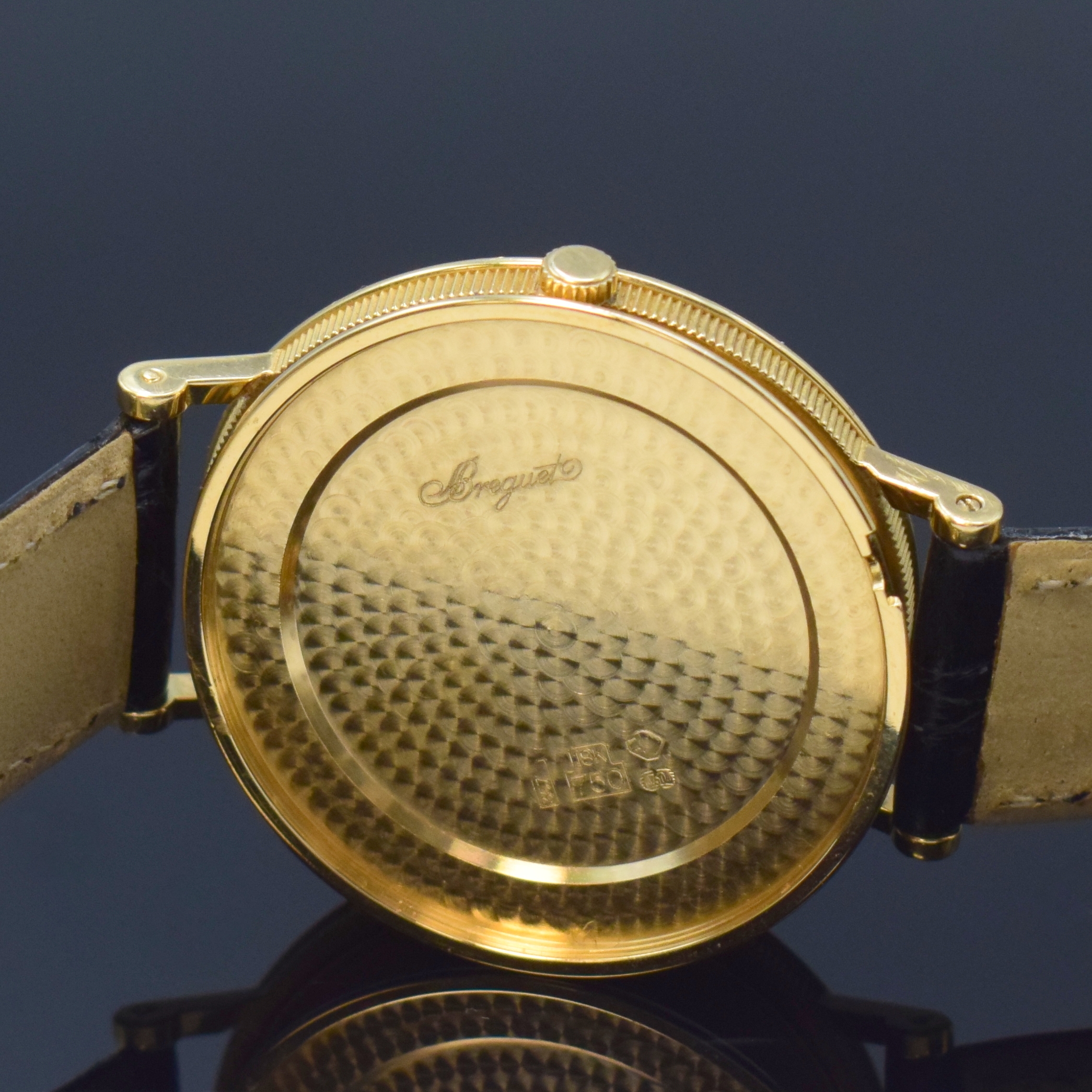 Detail i: BREGUET feine und extrem seltene, auf 50 Stücklimitierte Herrenarmbanduhr in GG 750/000 Referenz 3840 "Jubilä", Automatik, in Kleinserie ...