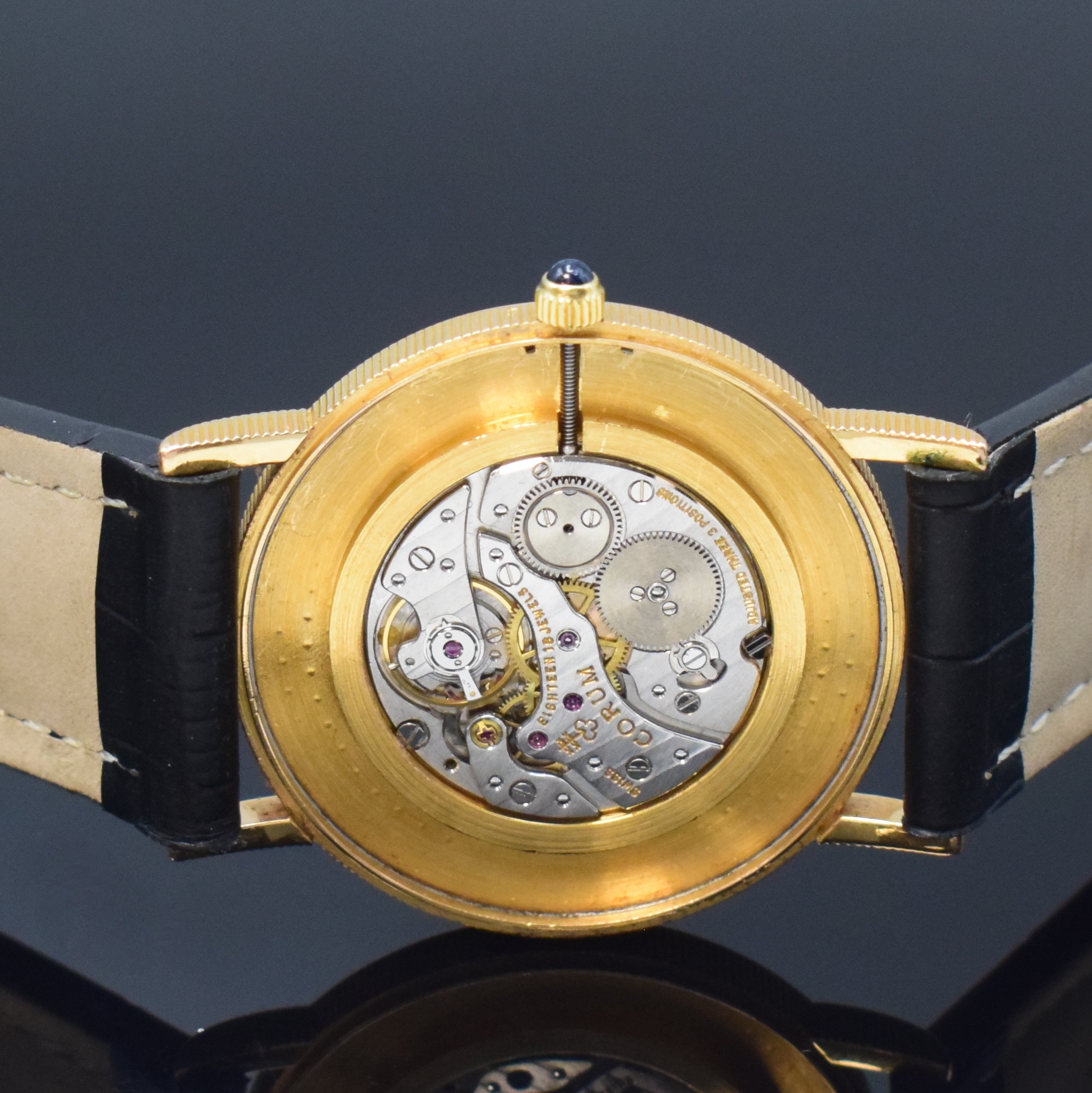 Detail d: CORUM 5 Dollars 1891 Armbanduhr in Form einer 5 Dollar-US-Goldmünze, Handaufzug, Schweiz 1990er Jahre, massiv GG 750/000, Münzrand, Boden aufgedr., ...