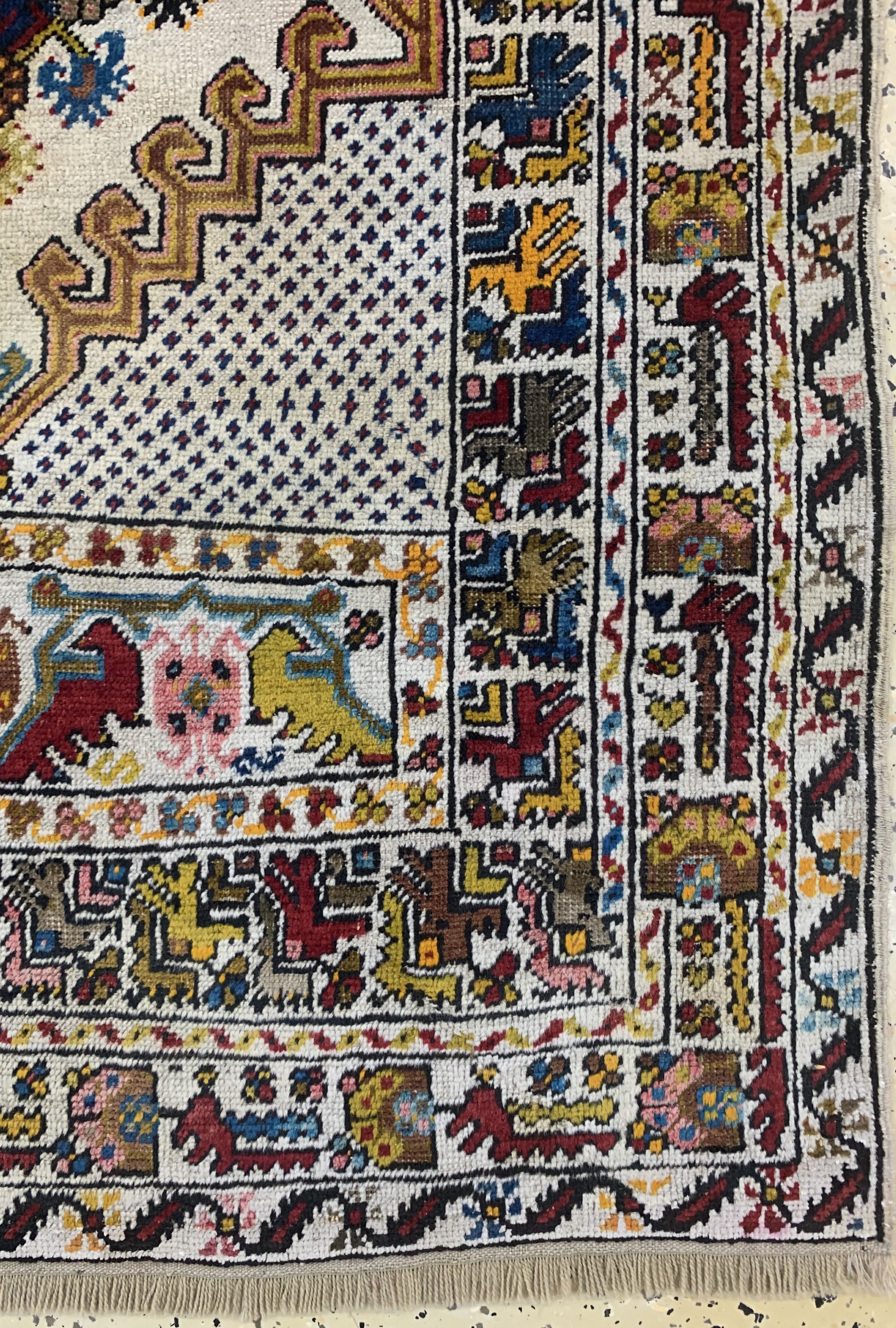 Detail a: Melas alt, Türkei, Anfang 20.Jhd, Wolle aufWolle, ca. 158 x 100 cm, EHZ: 2-3
