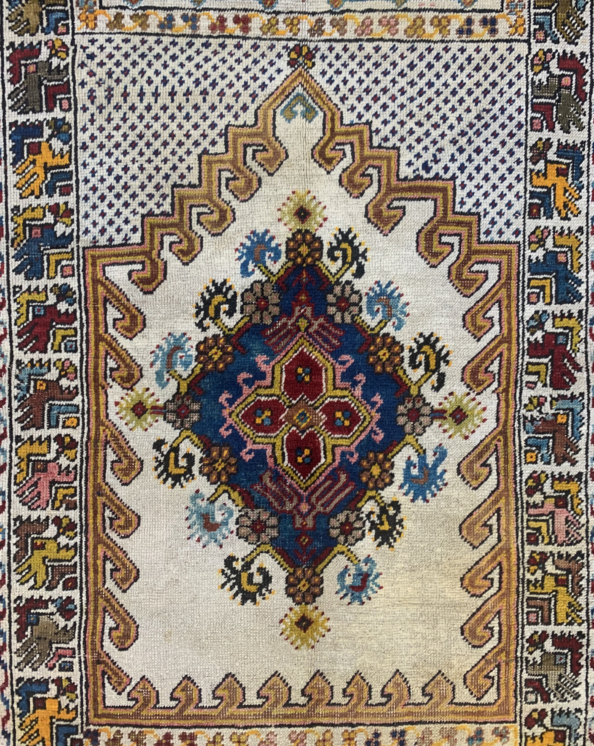 Detail c: Melas alt, Türkei, Anfang 20.Jhd, Wolle aufWolle, ca. 158 x 100 cm, EHZ: 2-3