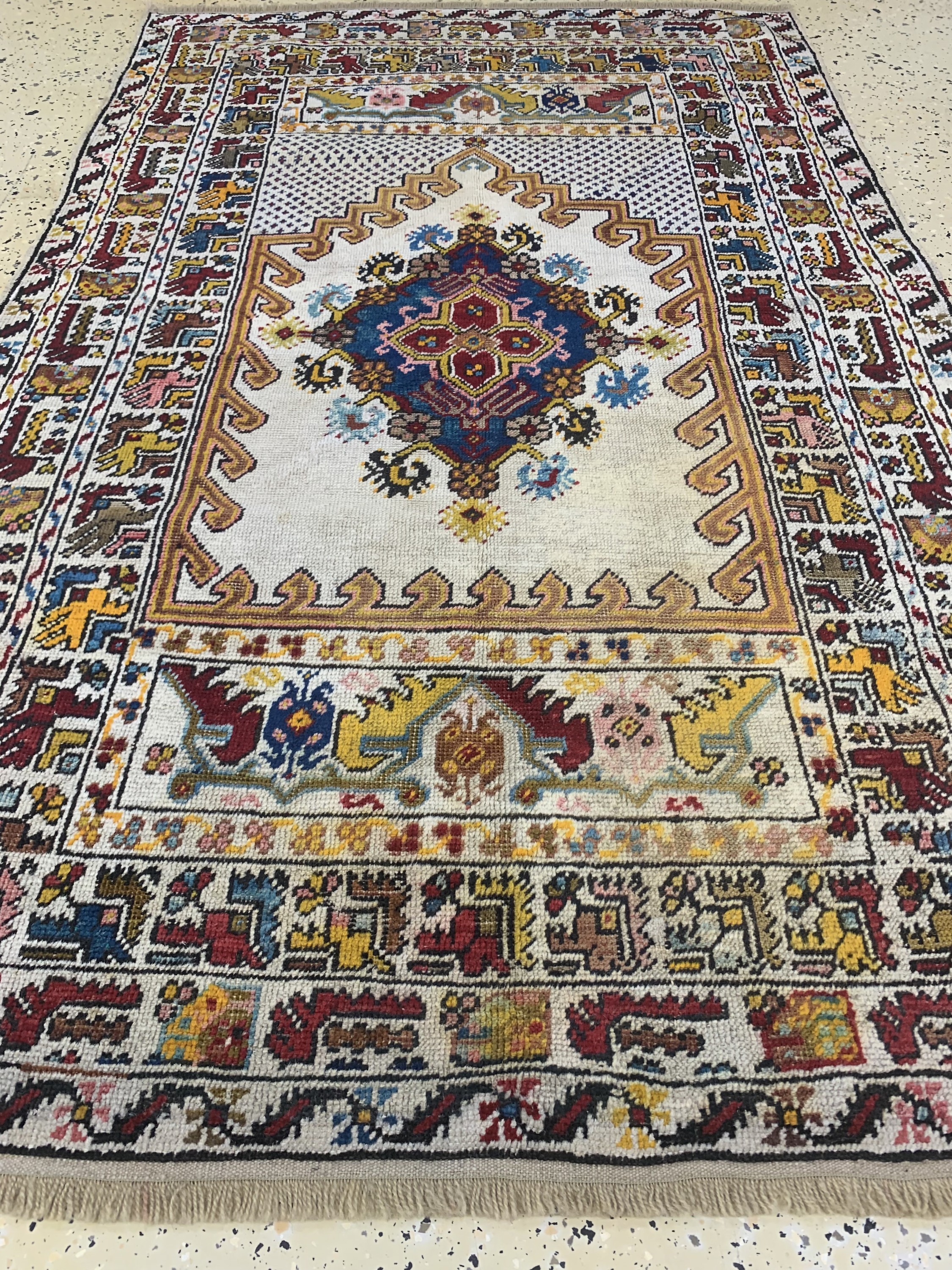 Detail f: Melas alt, Türkei, Anfang 20.Jhd, Wolle aufWolle, ca. 158 x 100 cm, EHZ: 2-3
