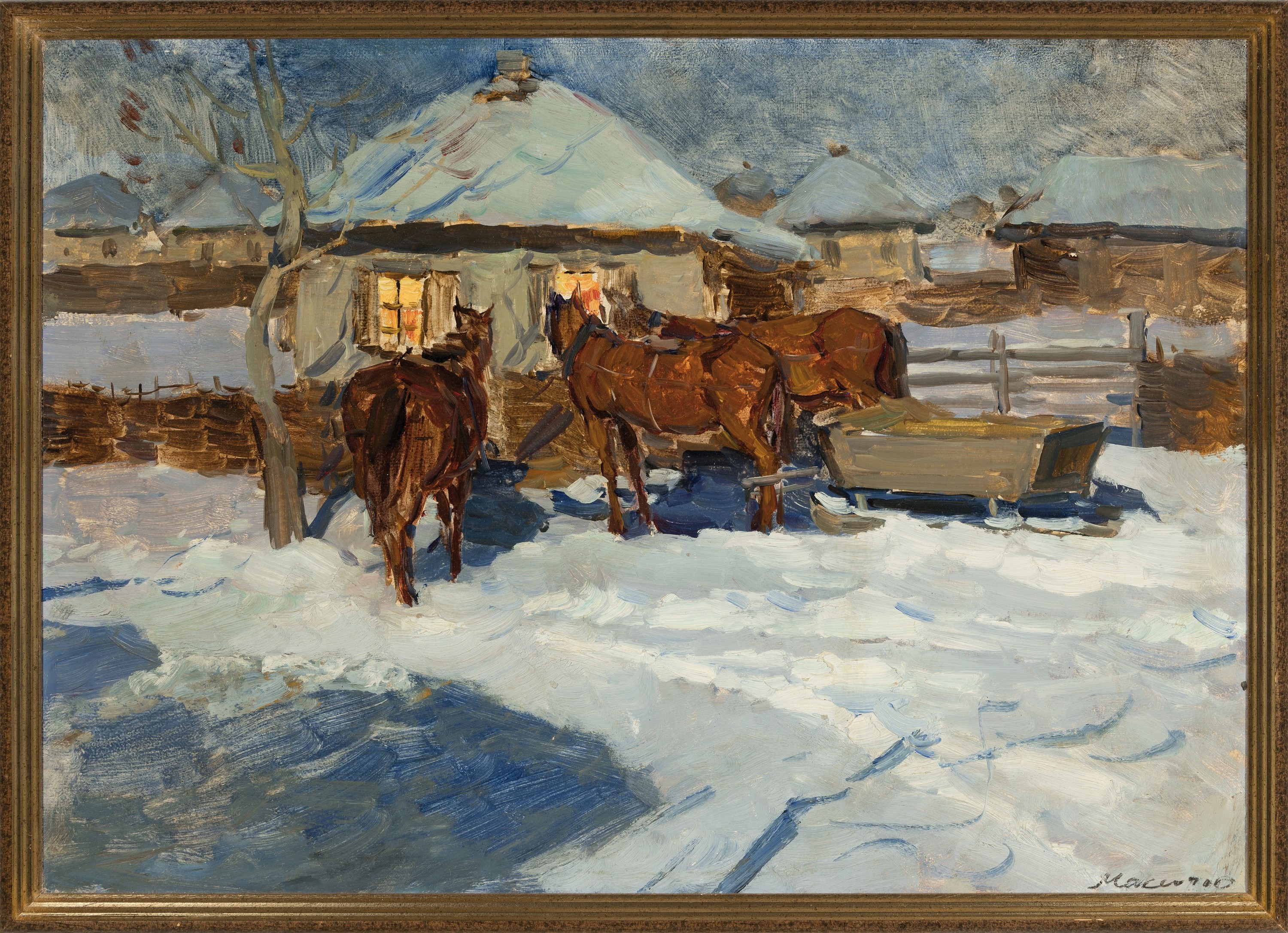 Detail k: Rashid Garifovich Maksyutov, 1925 Kislovodsk -1996/97, Studium am Art Institute Moskau/ Surikov Institute, Beteiligung an der bedeutenden Ausstellung ...