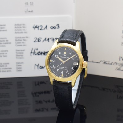 Image IWC rare 18k yellow gold ladies wristwatch "Die Fliegeruhr" reference 4421, ...