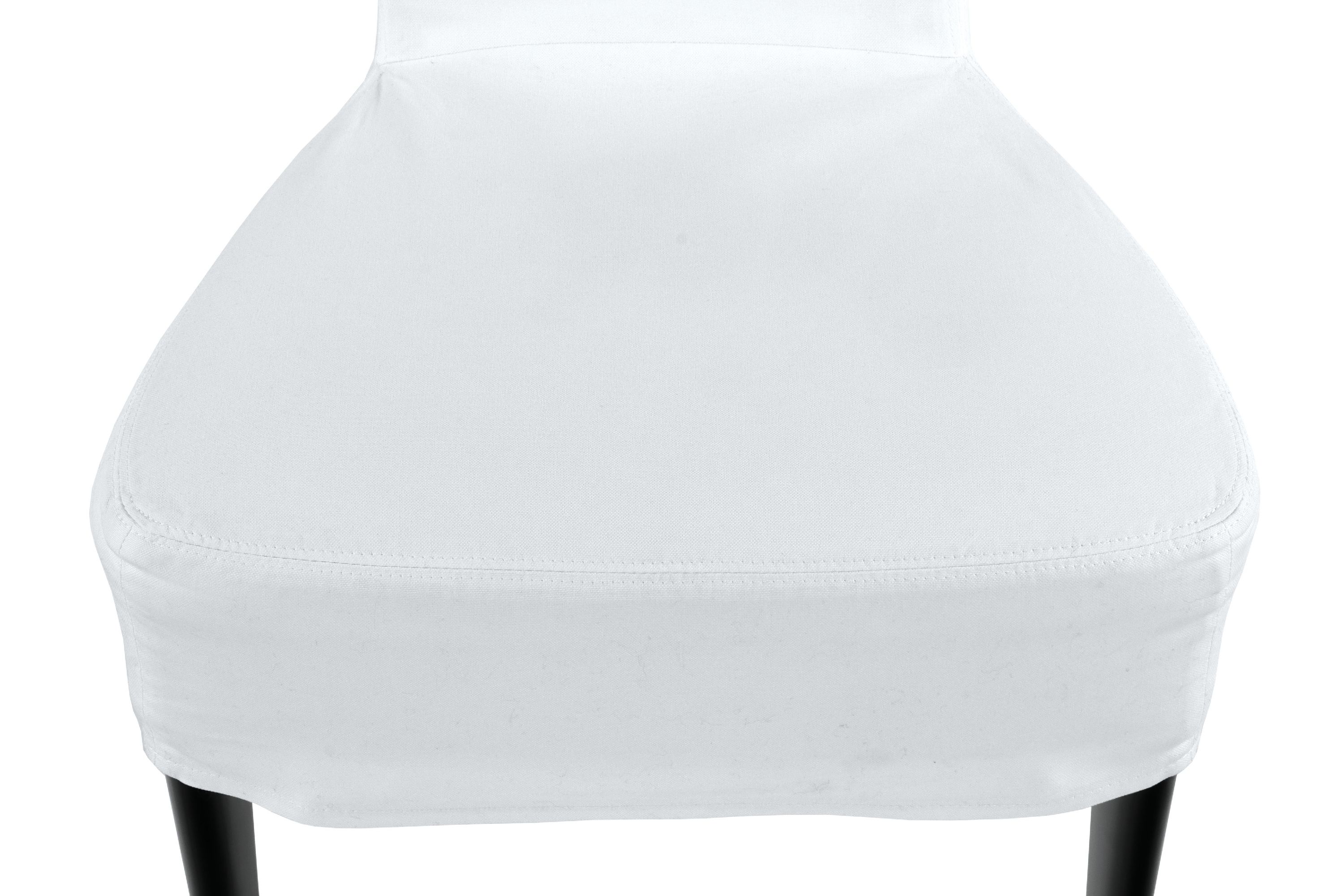 Detail b: 4er Set Stühle, "Giorgetti", made in Italy, Massivholz schwarz gelackt u. Edelholz poliert, abnehmbare Stoffhussen cremefarben, Beine ...
