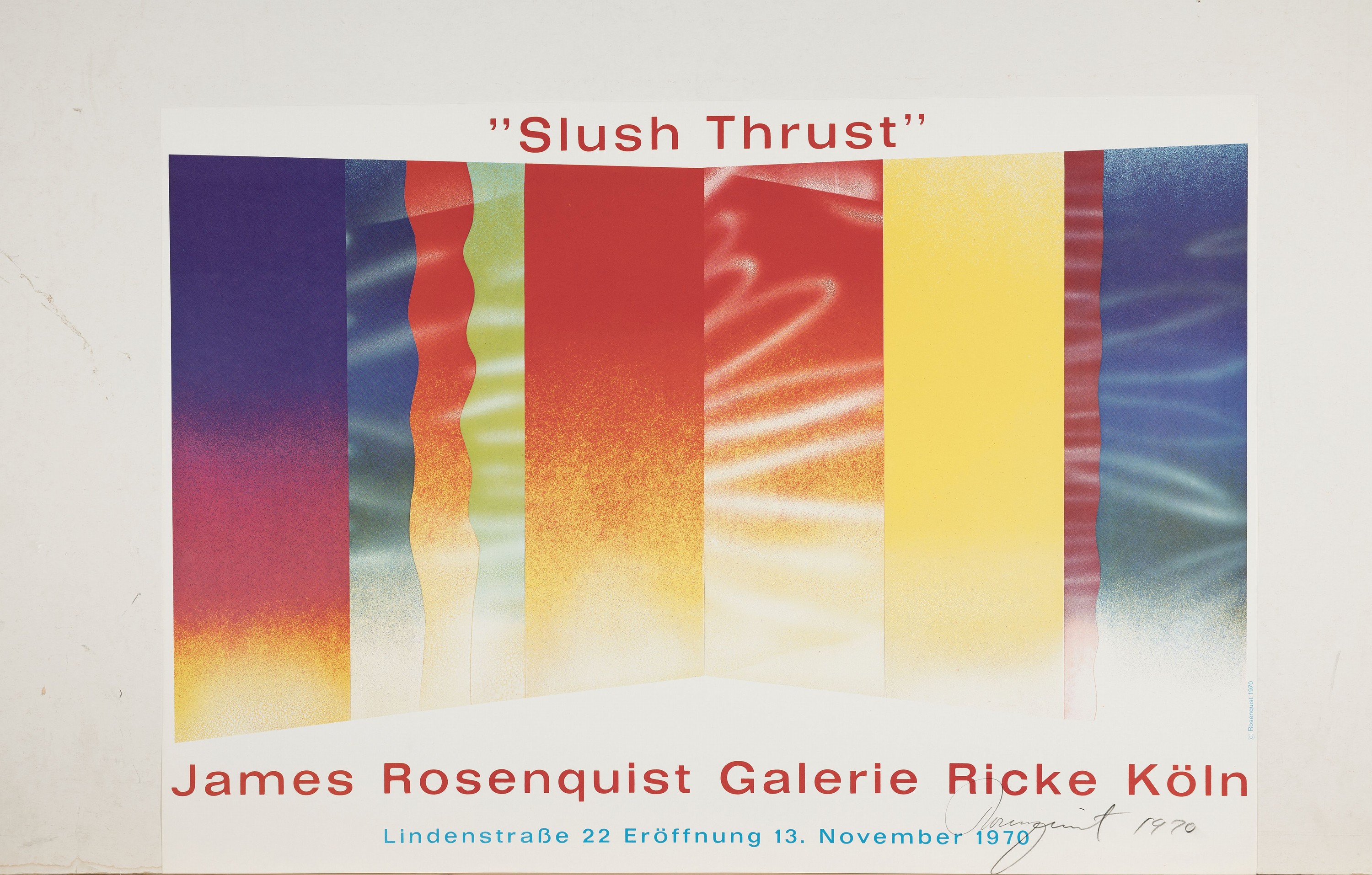 Detail k: James Rosenquist, 1933-2017, Offsetlitho, handsign., Galerie Ricke, Köln 1970, ca. 42x59,5 cm