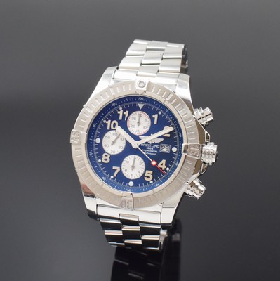 Image BREITLING chronometer wristwatch with chronograph Super Avenger reference A13370, self ...