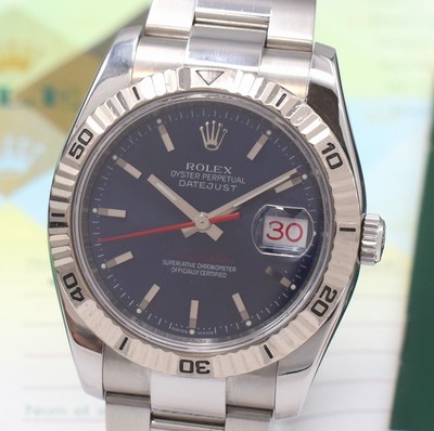 26830026a - ROLEX Herrenarmbanduhr Oyster Perpetual Date Turn-O-Graph Referenz 116264, Automatik, LC ...