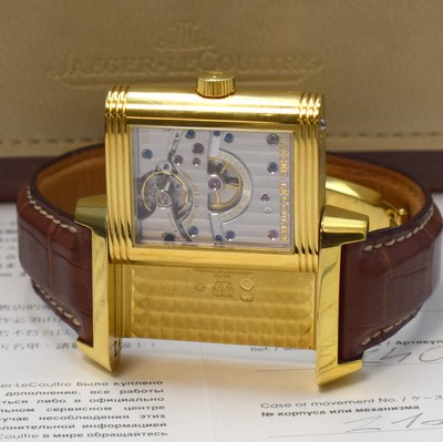 26830075c - Jaeger-LeCoultre Reverso Grande Date in GG 750/000 Referenz 240.1.15, Handaufzug, um 180 ...