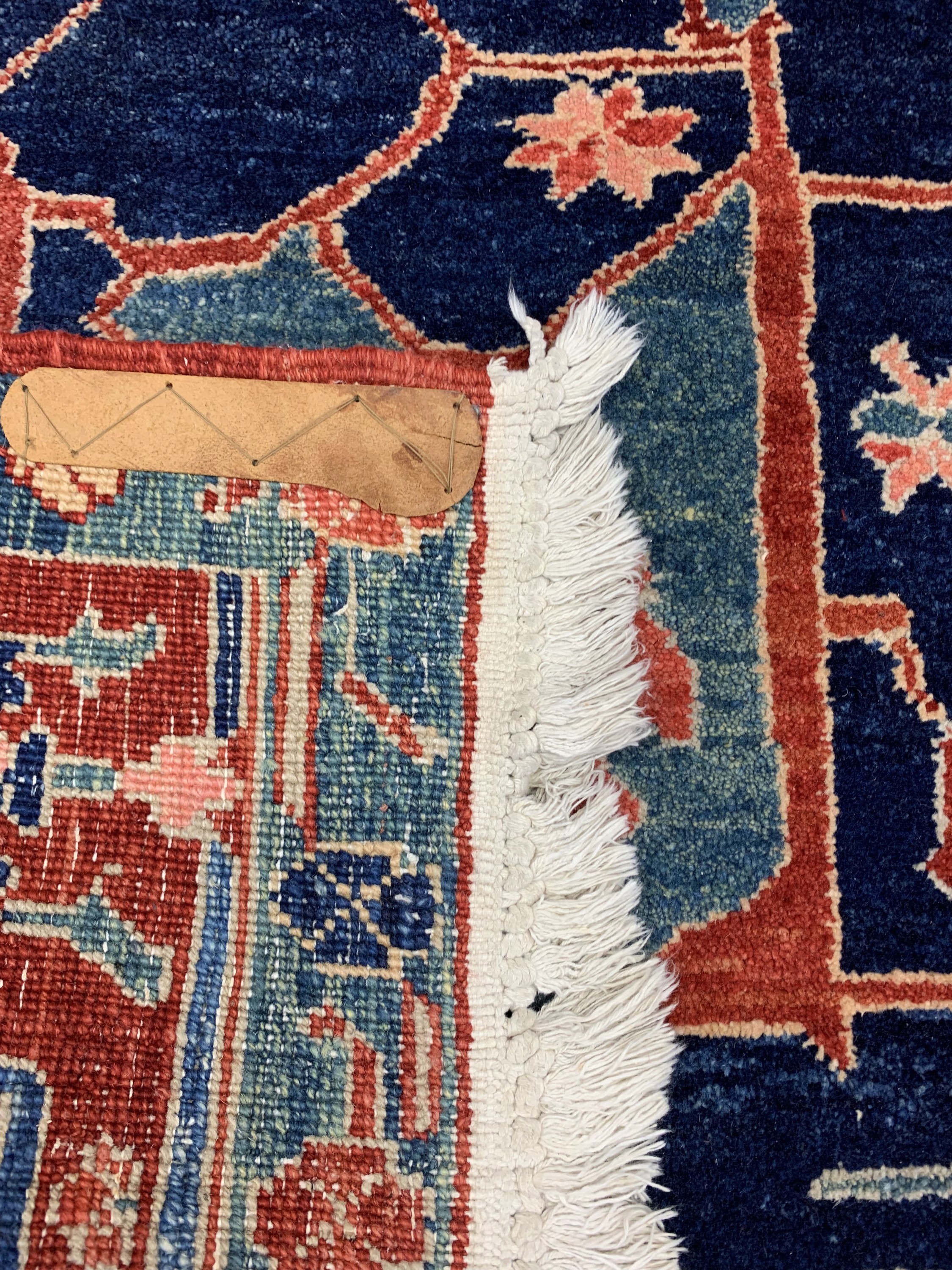 Detail h: Azeri, Azerbaijan, Mitte 20.Jhd, Wolle auf Baumwolle, ca. 390 x 300 cm, Reinigungsbedürftig, EHZ: 2