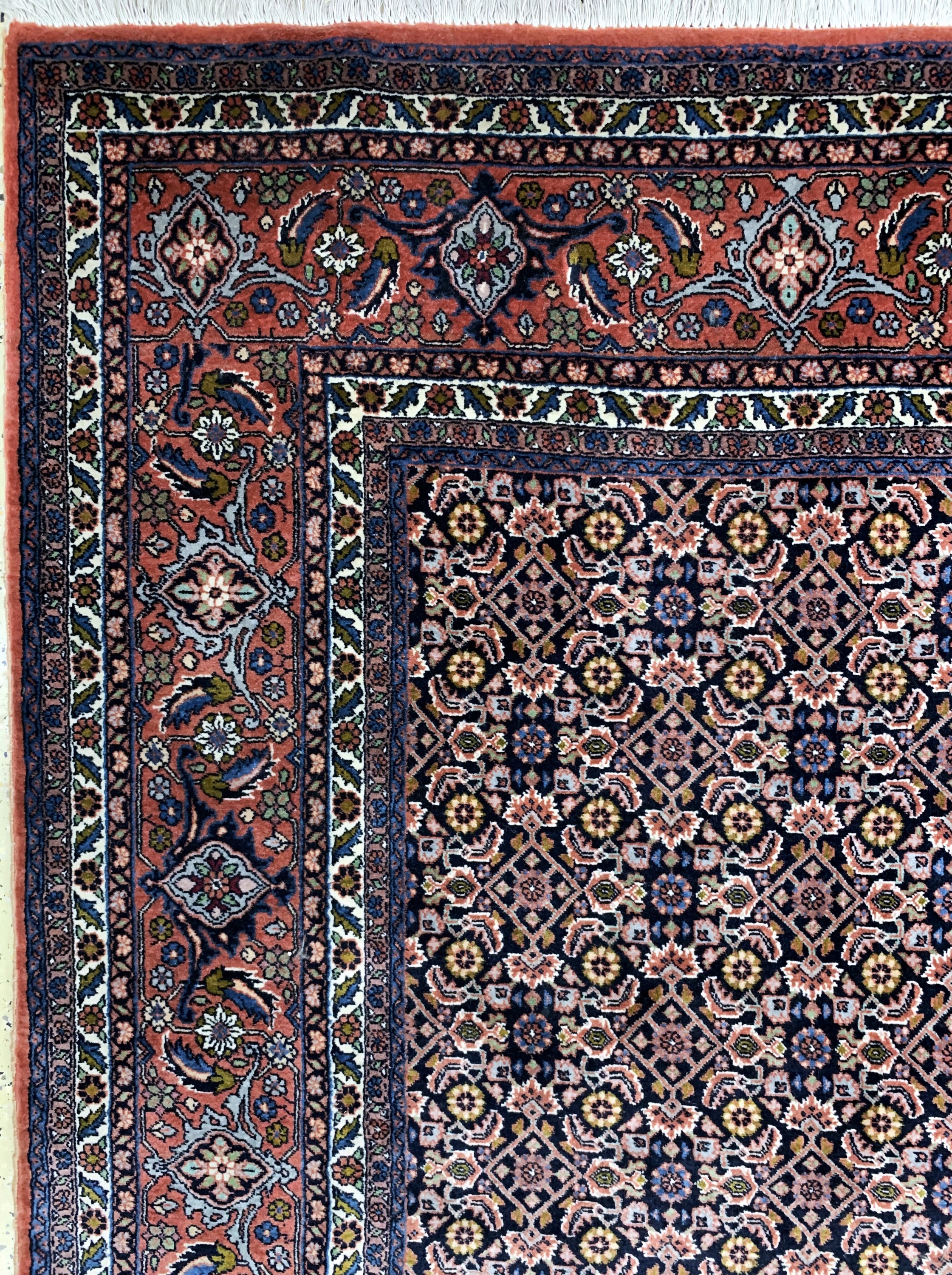 Detail d: Bidjar Kork fein, Persien, Ende 20.Jhd, Korkwolle auf Baumwolle, ca. 338 x 250 cm, EHZ: 2