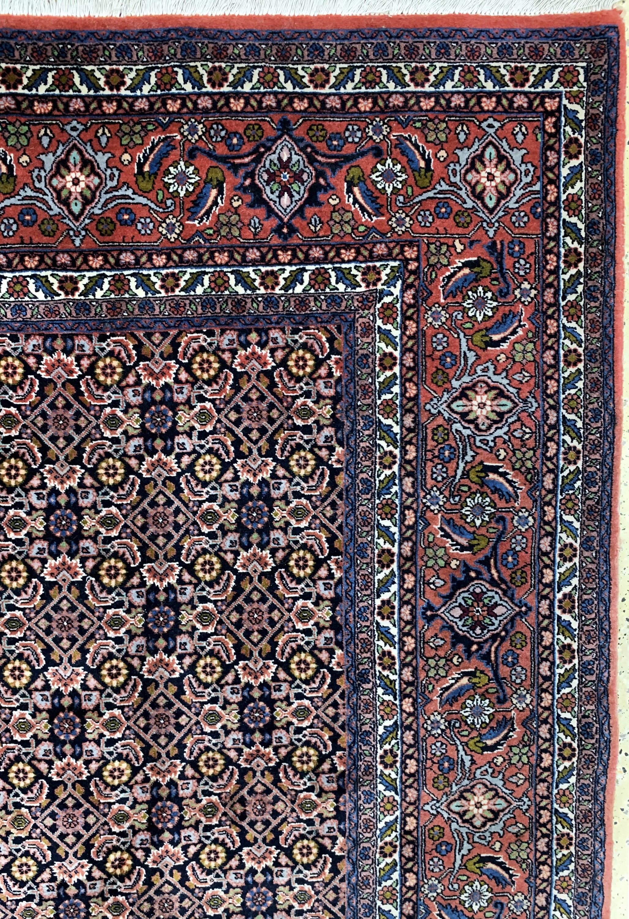 Detail e: Bidjar Kork fein, Persien, Ende 20.Jhd, Korkwolle auf Baumwolle, ca. 338 x 250 cm, EHZ: 2