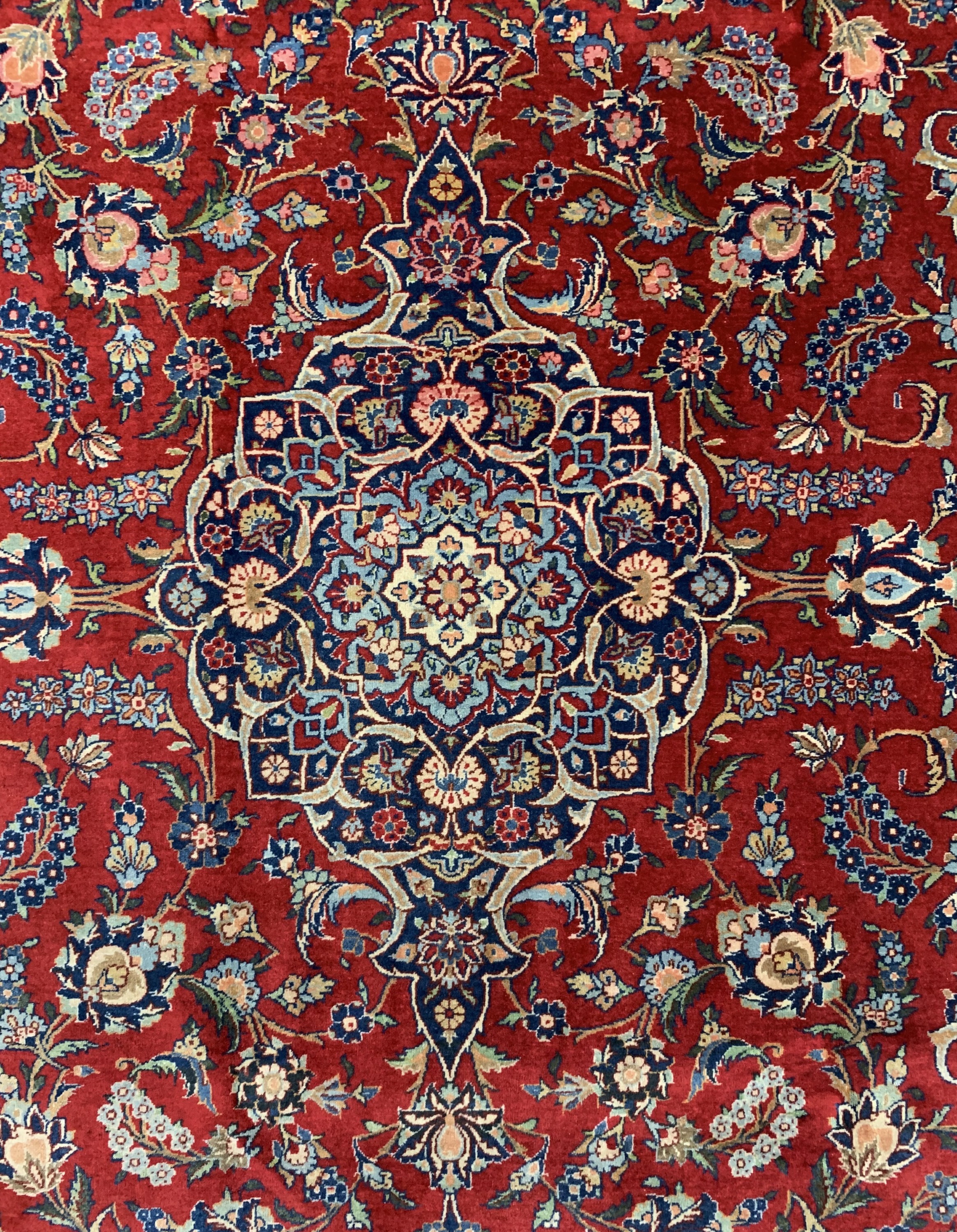 Detail c: Keschan alt, Persien, Anfang 20.Jhd, Wolle auf Baumwolle, ca. 322 x 220 cm, EHZ: 2-3