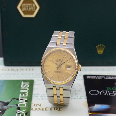 Image ROLEX Oysterquartz Datejust Referenz 17013 in Stahl/Gold, quarz, Chronometer der ...