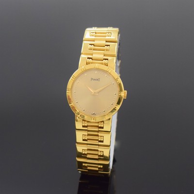 Image PIAGET Dancer ladies wristwatch reference 80563K81 in 18k yellow gold, quartz, case back ...