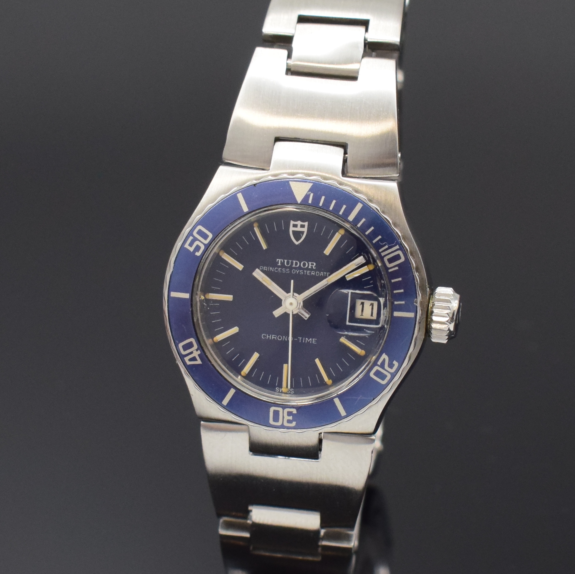 Detail a: TUDOR Damenarmbanduhr Princess Oysterdate Referenz 9321/0, Schweiz um 1980, Automatik, im orig. Rolex-Gehäuse inkl. Gliederband m. Rolex/Tudor ...