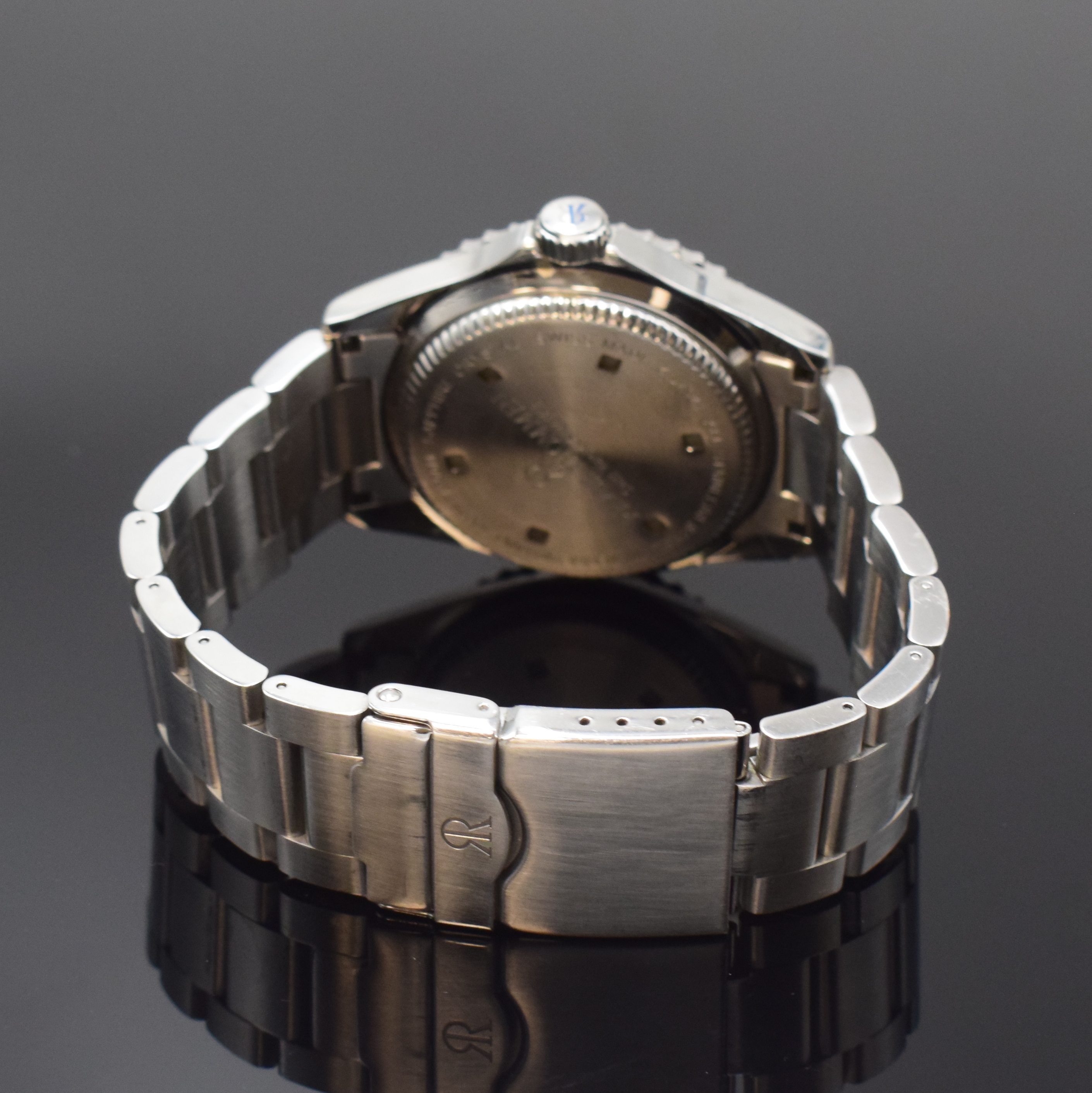 Detail b: REVUE THOMMEN Diver Herrenarmbanduhr in Stahl Referenz 17571.2, Schweiz um 2018, Automatik, Boden u. Krone verschr., orig. Gliederband m. Faltschl., ...