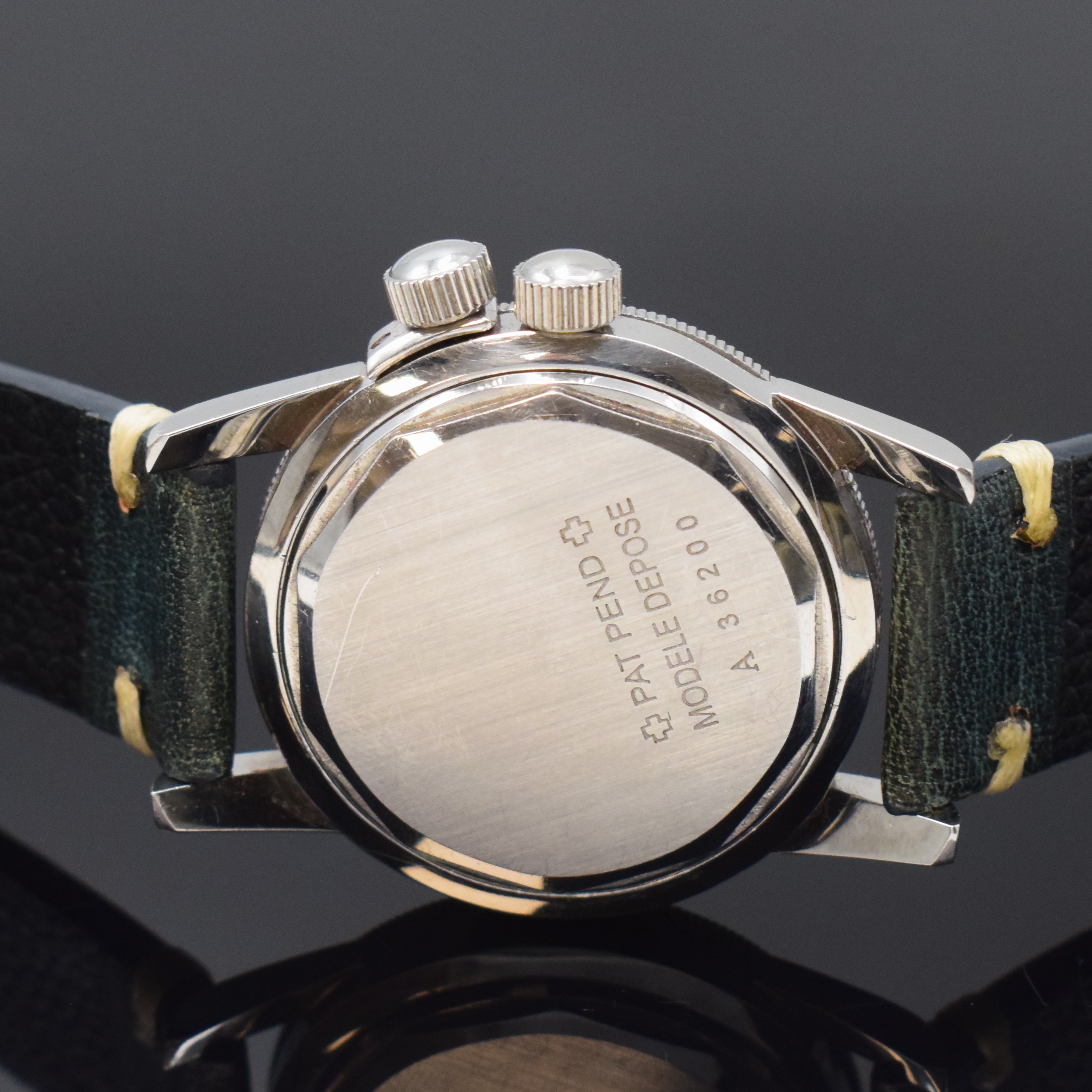 Detail c: GLYCINE Airman Special Armbanduhr mit 24- Stunden-Anzeige, Schweiz um 1970, Automatik, verschr. Geh., Stahl-Drehlünette m. 24-Std.- Tlg., Krone f. ...