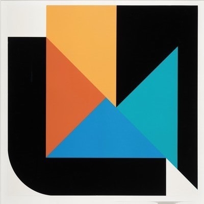 Georg Karl Pfahler, 1926-2002 Emetzheim, Farbsiebdruck aus Portfolio von 1972, Ed. 10/100, Edition Domberger, Stuttgart, handsigniert, Blatt 65x65 ...