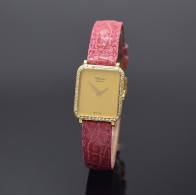 Image CHOPARD 18k yellow gold diamond-set ladies wristwatch, Switzerland around 1985, manual ...