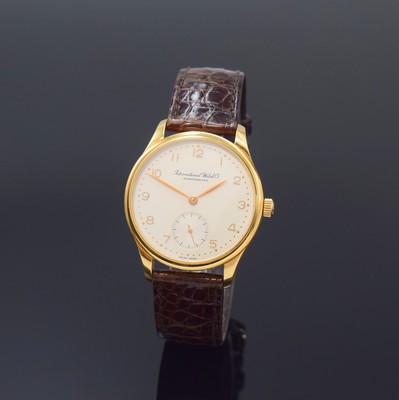 Image IWC rare 18k pink gold gents wristwatch so called "small Portuguese" reference ...