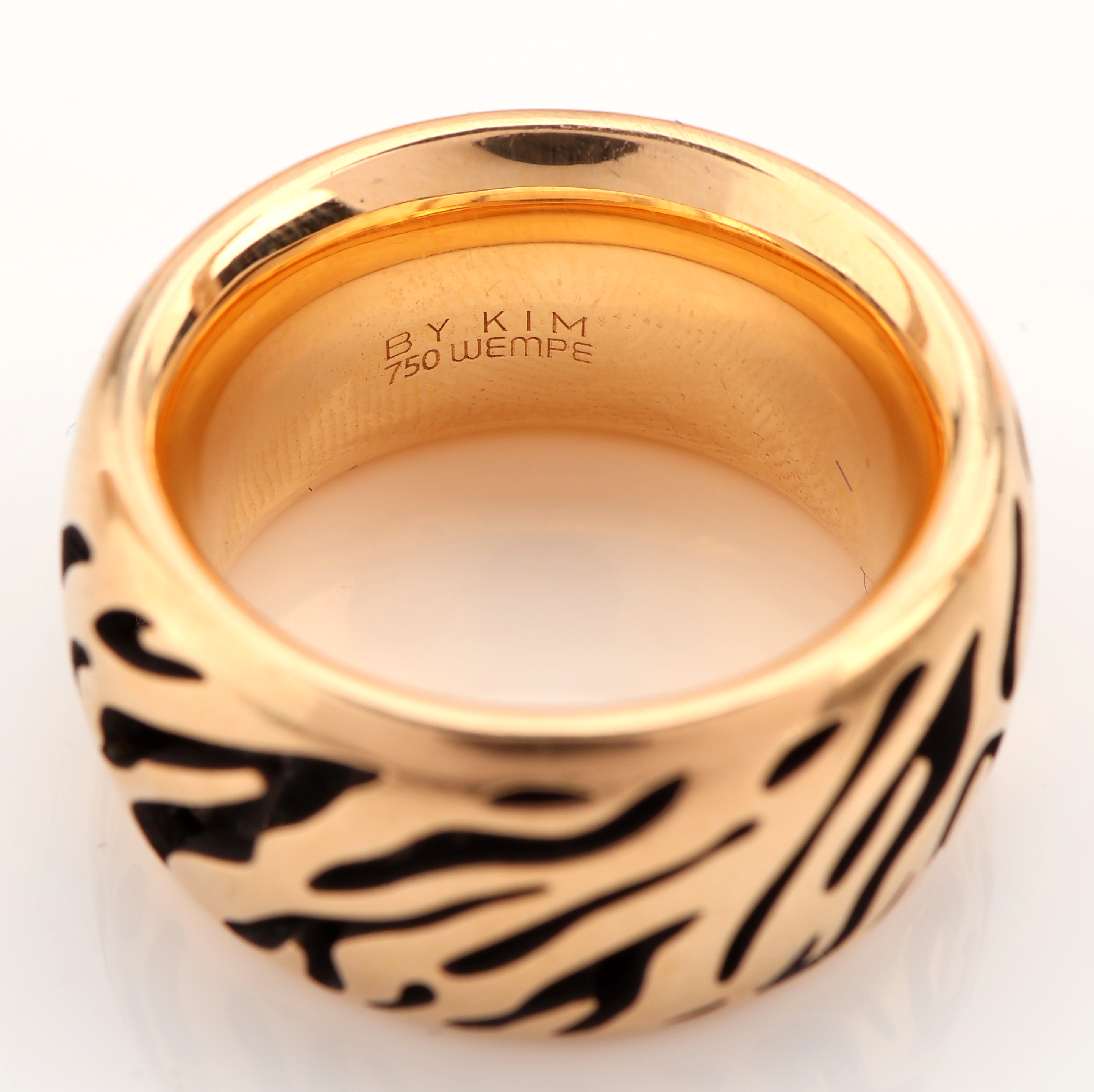 Detail b: 18 kt Gold WEMPE by KIM Ring, GG 750/000, Modell Sensual Safari Tiger, durchbrochen gearbeitet, RW 55, ca. 16.4 g, sign.