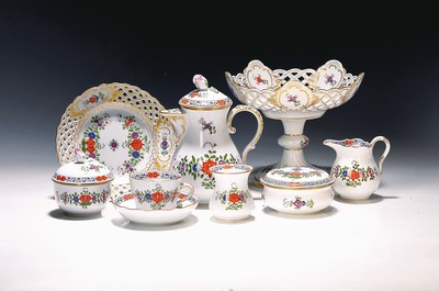 Image Mocha or espresso service with accessories, Meissen, 2nd half of the 20th century, 1st ...