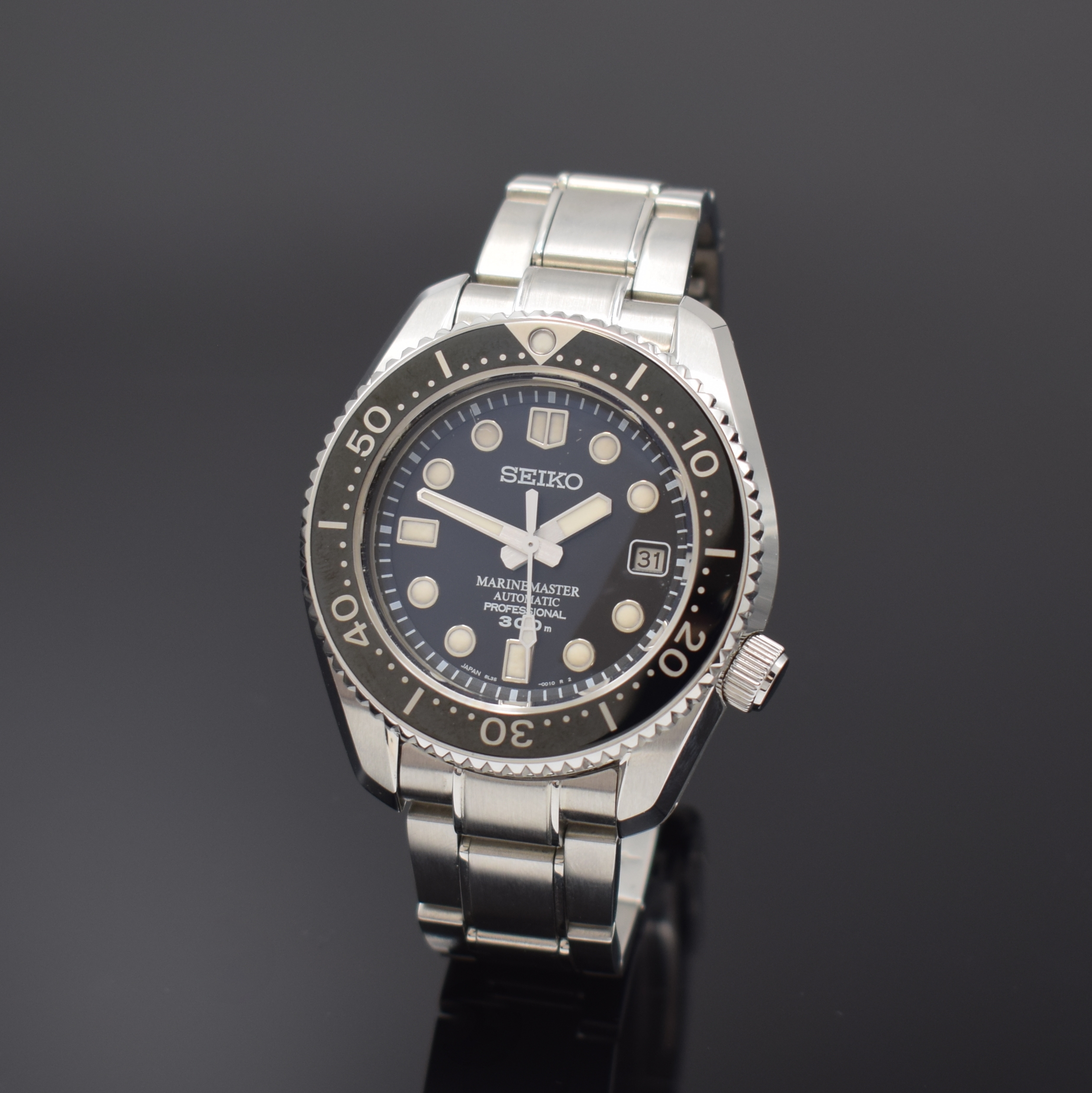 SEIKO Taucheruhr Marinemaster Referenz SBDX001 / 8L35-0010, Automatik, Japan um 2010, massives Edelstahlgeh. inkl. orig. Gliederband m. ...