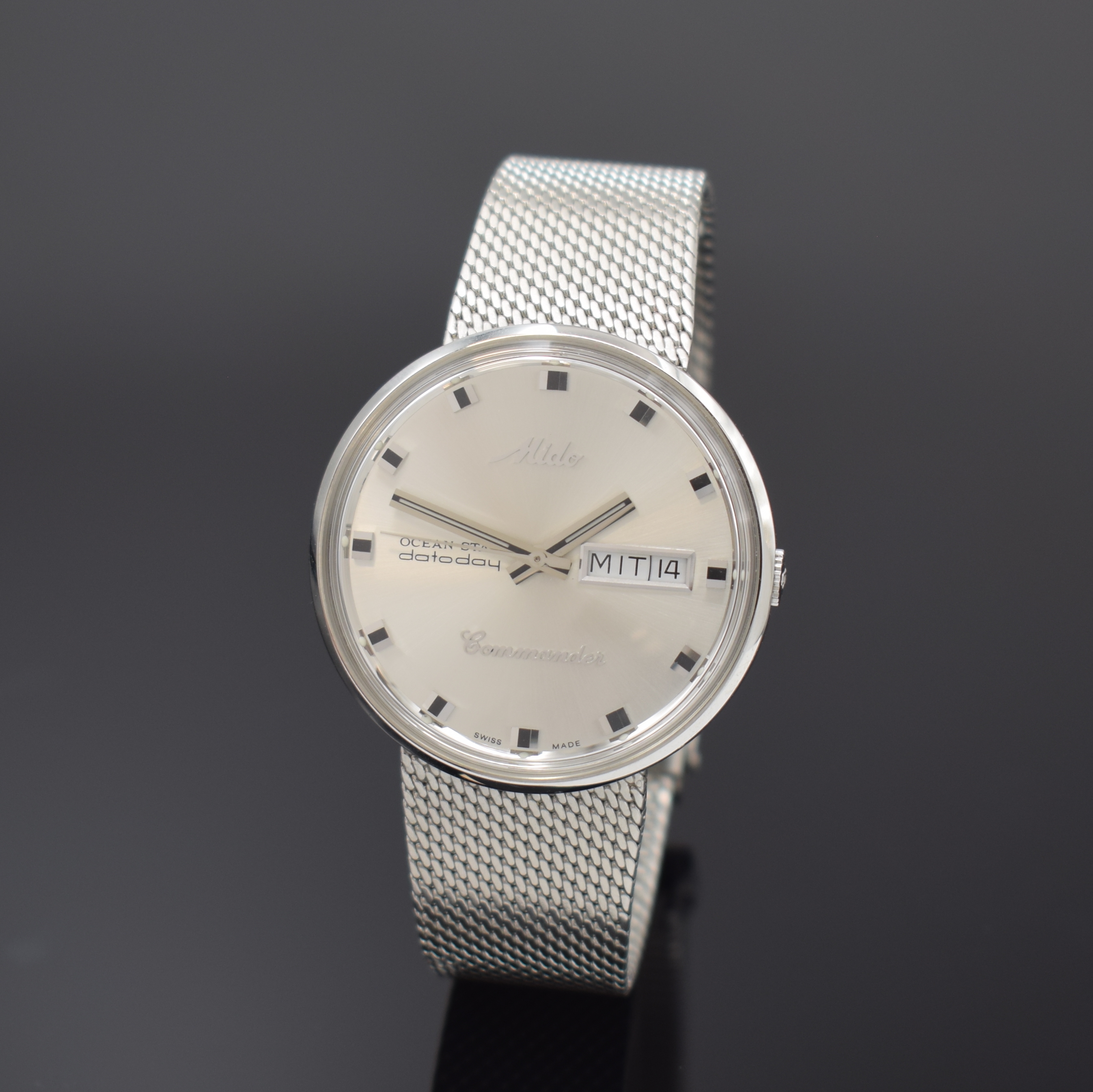 MIDO Commander Herrenarmbanduhr Serie Ocean Star Datoday Referenz 8429, Automatik, Schweiz um 1995, Edelstahlgeh. inkl. orig. Edelstahlband, ...
