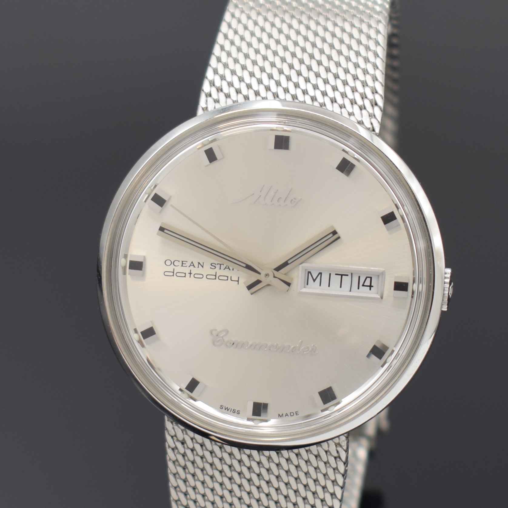 Detail a: MIDO Commander Herrenarmbanduhr Serie Ocean Star Datoday Referenz 8429, Automatik, Schweiz um 1995, Edelstahlgeh. inkl. orig. Edelstahlband, ...