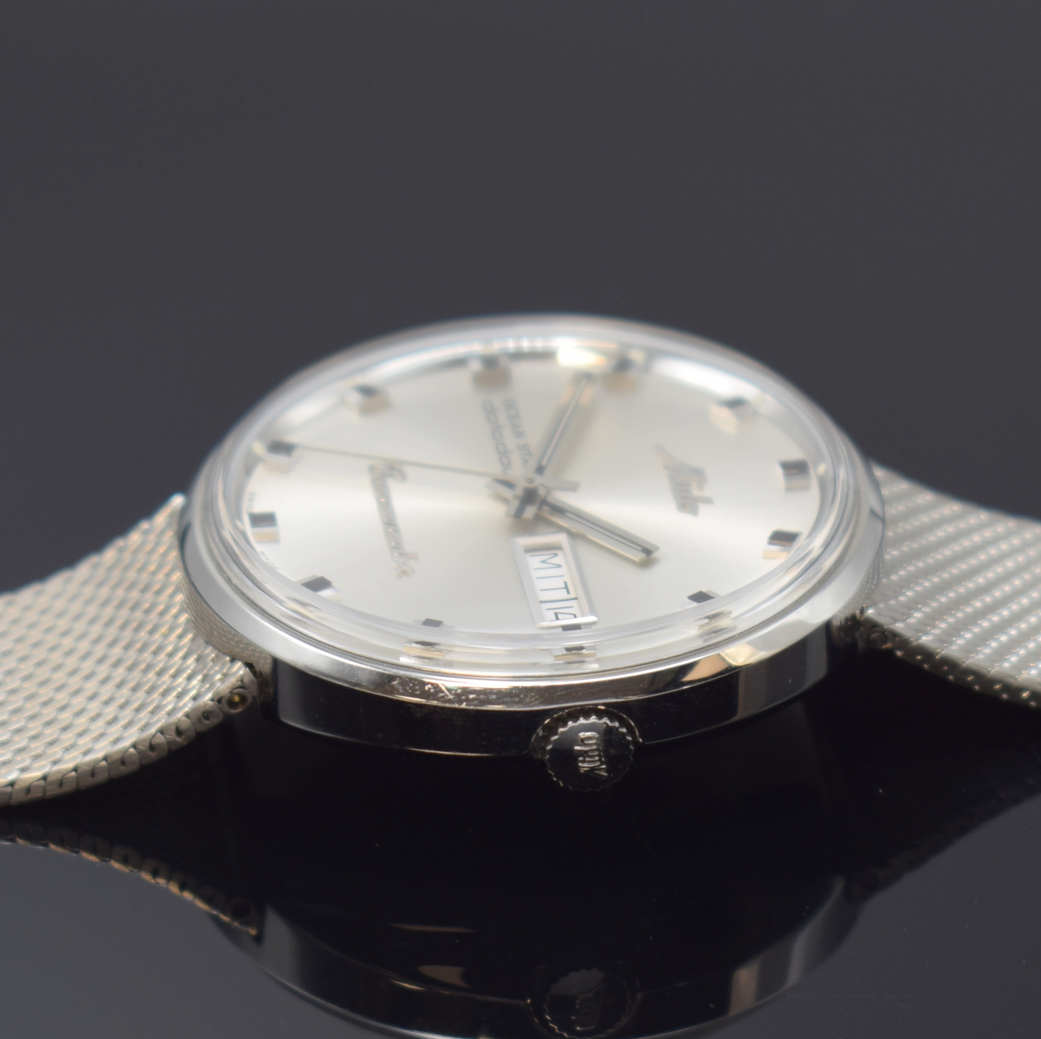 Detail c: MIDO Commander Herrenarmbanduhr Serie Ocean Star Datoday Referenz 8429, Automatik, Schweiz um 1995, Edelstahlgeh. inkl. orig. Edelstahlband, ...