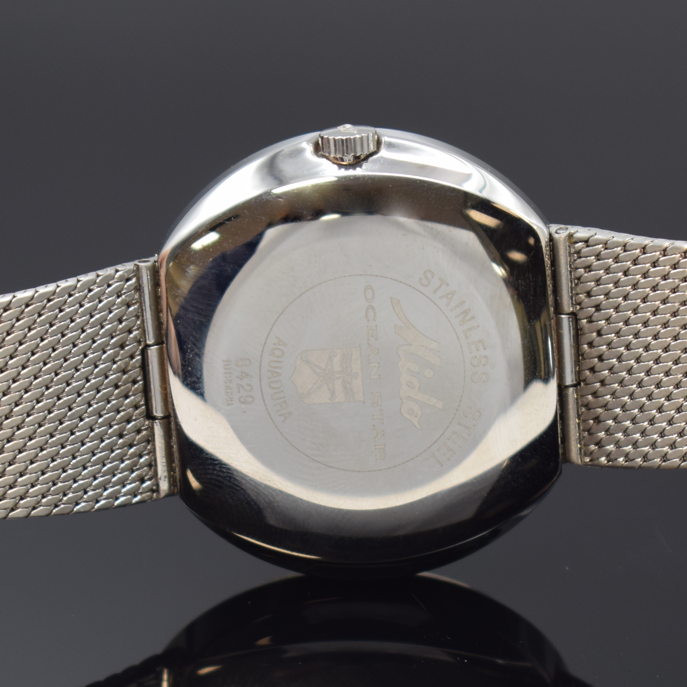 Detail d: MIDO Commander Herrenarmbanduhr Serie Ocean Star Datoday Referenz 8429, Automatik, Schweiz um 1995, Edelstahlgeh. inkl. orig. Edelstahlband, ...