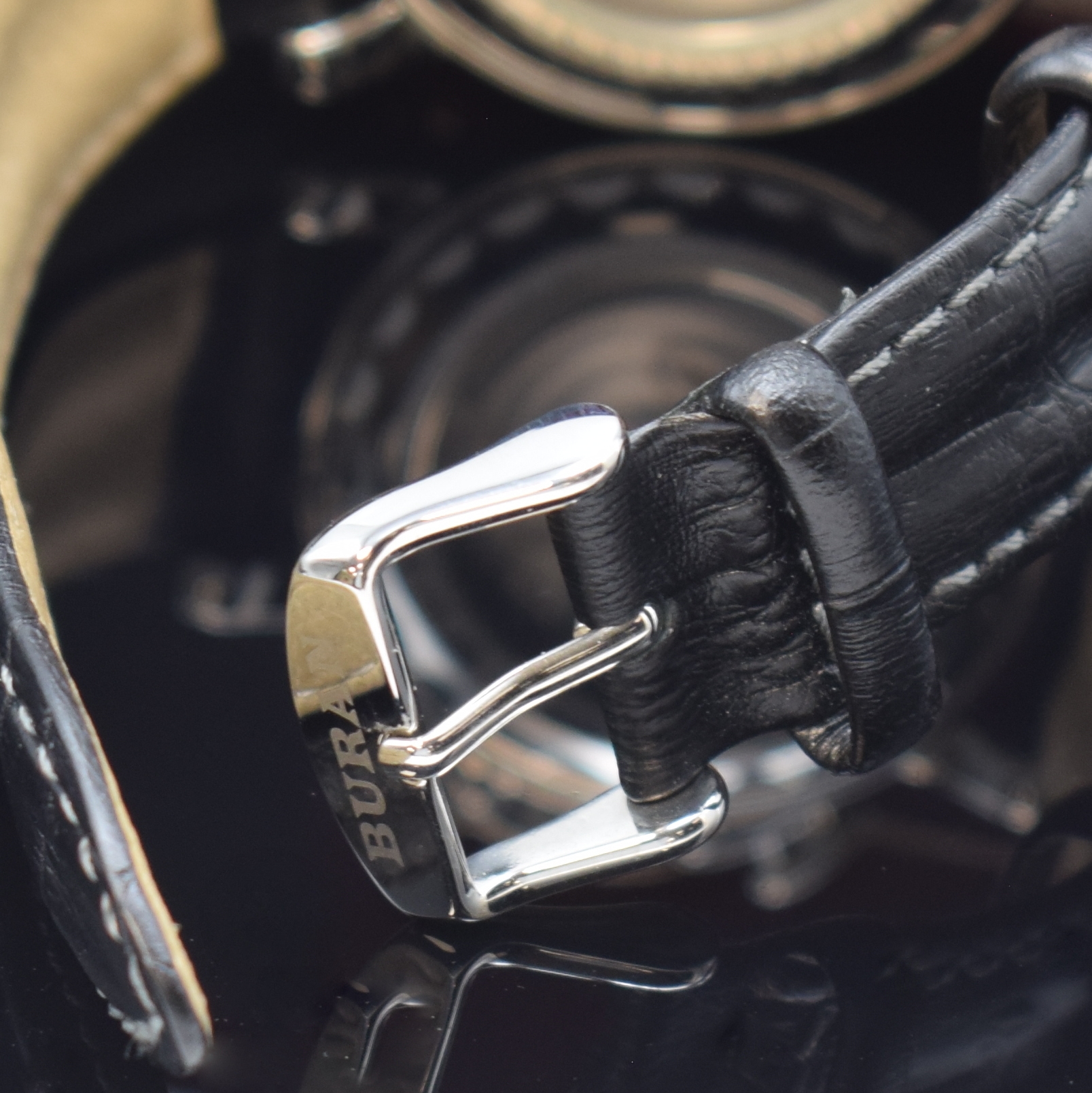 Detail b: BURAN SA Flagman seltener, auf 200 Stück limitierter Armbandchronograph mit Vollkalender, Russland/Schweiz um 2015, beids. vergl. Edelstahlgeh. ...