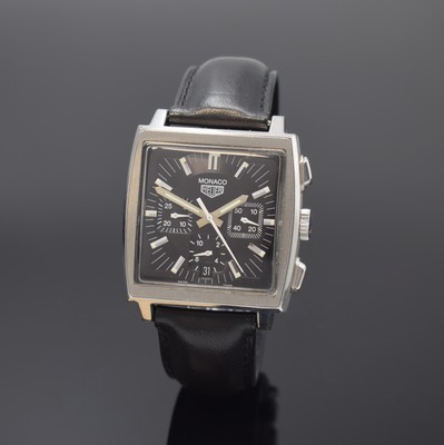 Image HEUER Armbandchronograph Monaco by TAG Heuer Referenz CS2111, Automatik, Schweiz um ...