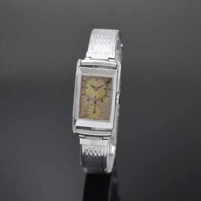 Image CYMA rectangular Doctors Watch, Switzerland around 1935, manual winding, chrome-plated ...