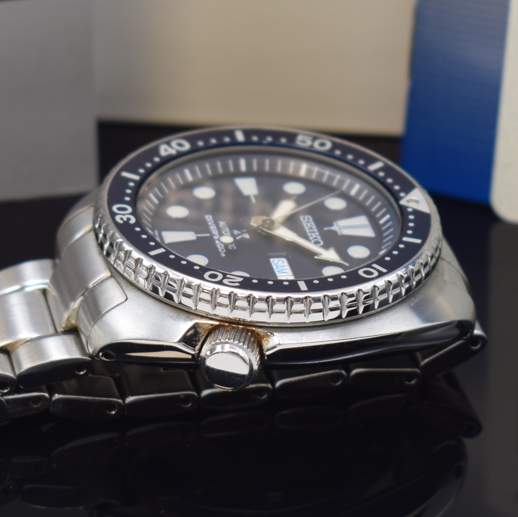 Detail c: SEIKO Prospex Taucherarmbanduhr Referenz SRP773K1, Automatik, Edelstahlgeh. inkl. Gliederband m. Faltschl., Boden und Krone verschr., ab Herst. ...