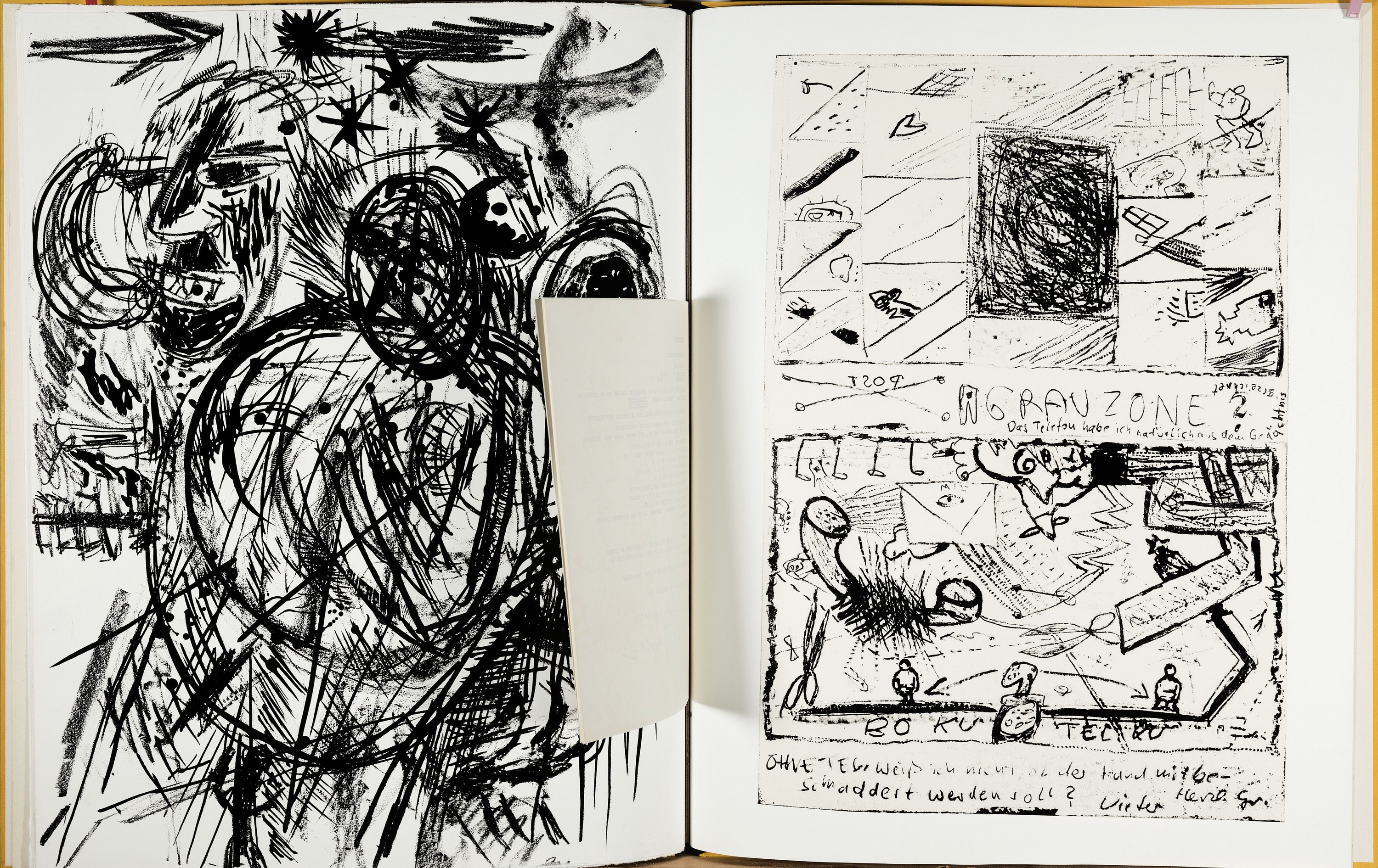 Georg Baselitz, geb. 1938, Radierung aus der Folge: Bäume, 1974, handsign. und num. 4/30, ca. 30x24cm