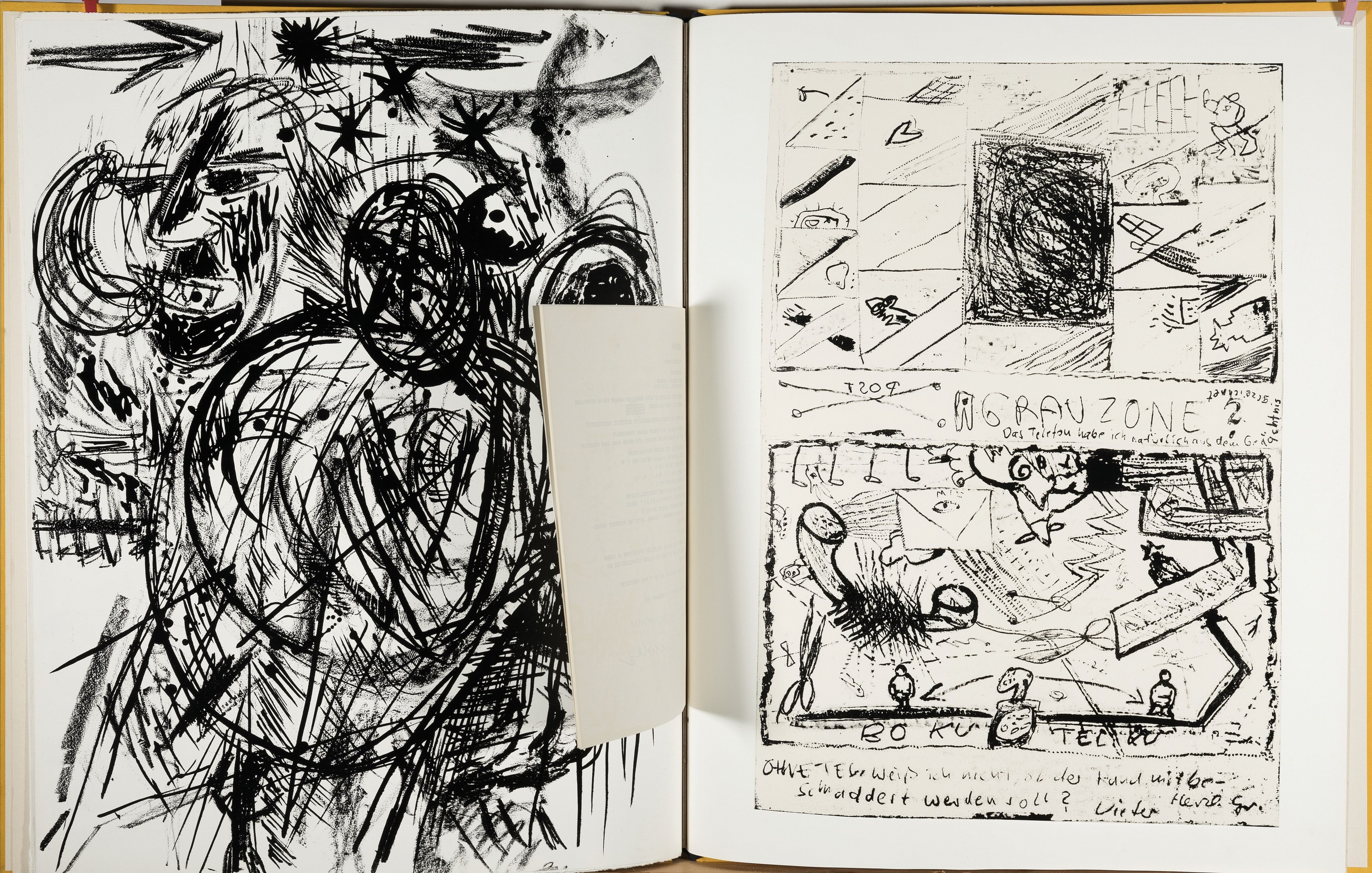Detail k: Georg Baselitz, geb. 1938, Radierung aus der Folge: Bäume, 1974, handsign. und num. 4/30, ca. 30x24cm